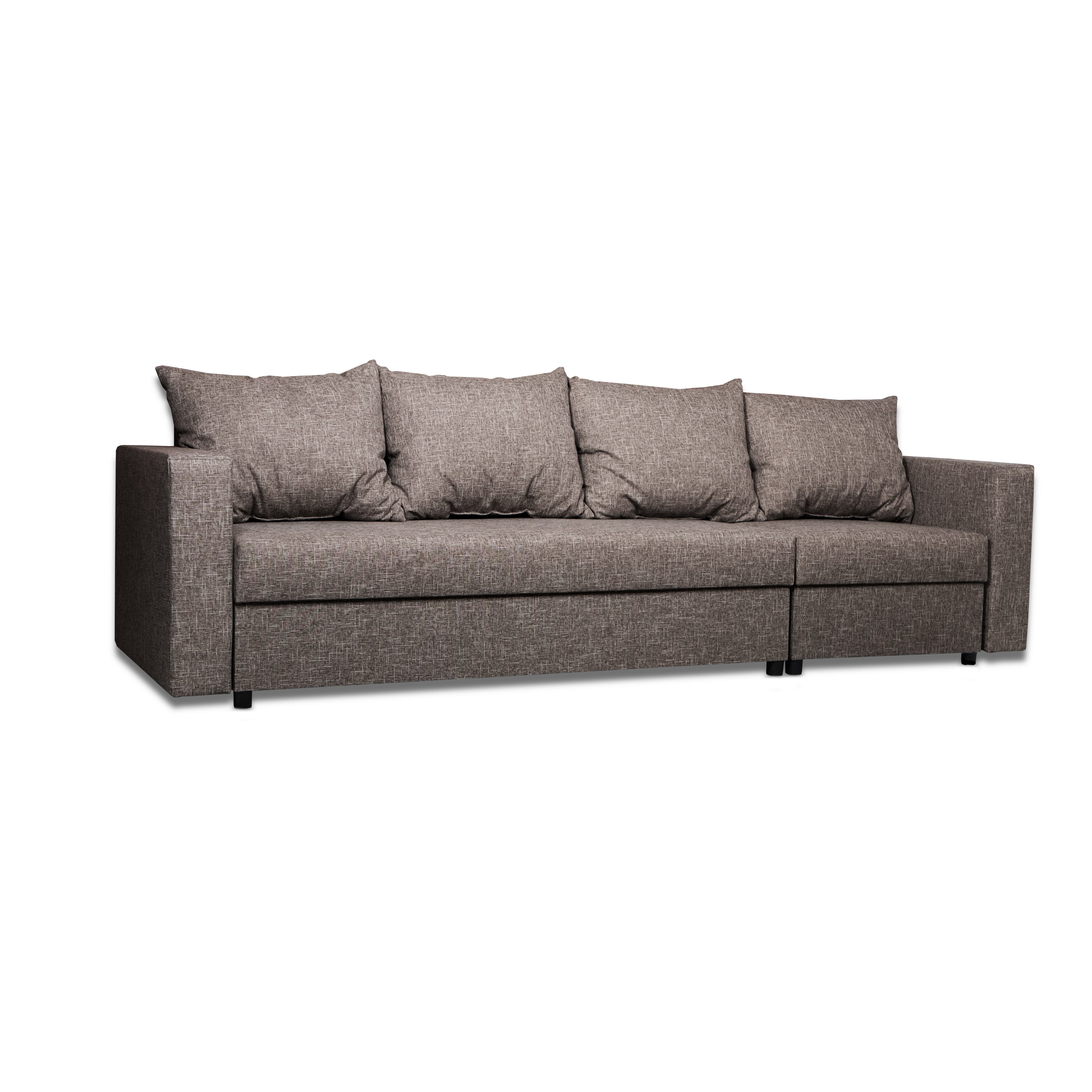 Stūra dīvāns Lona Tumši bēšs XL (160cm) - 2