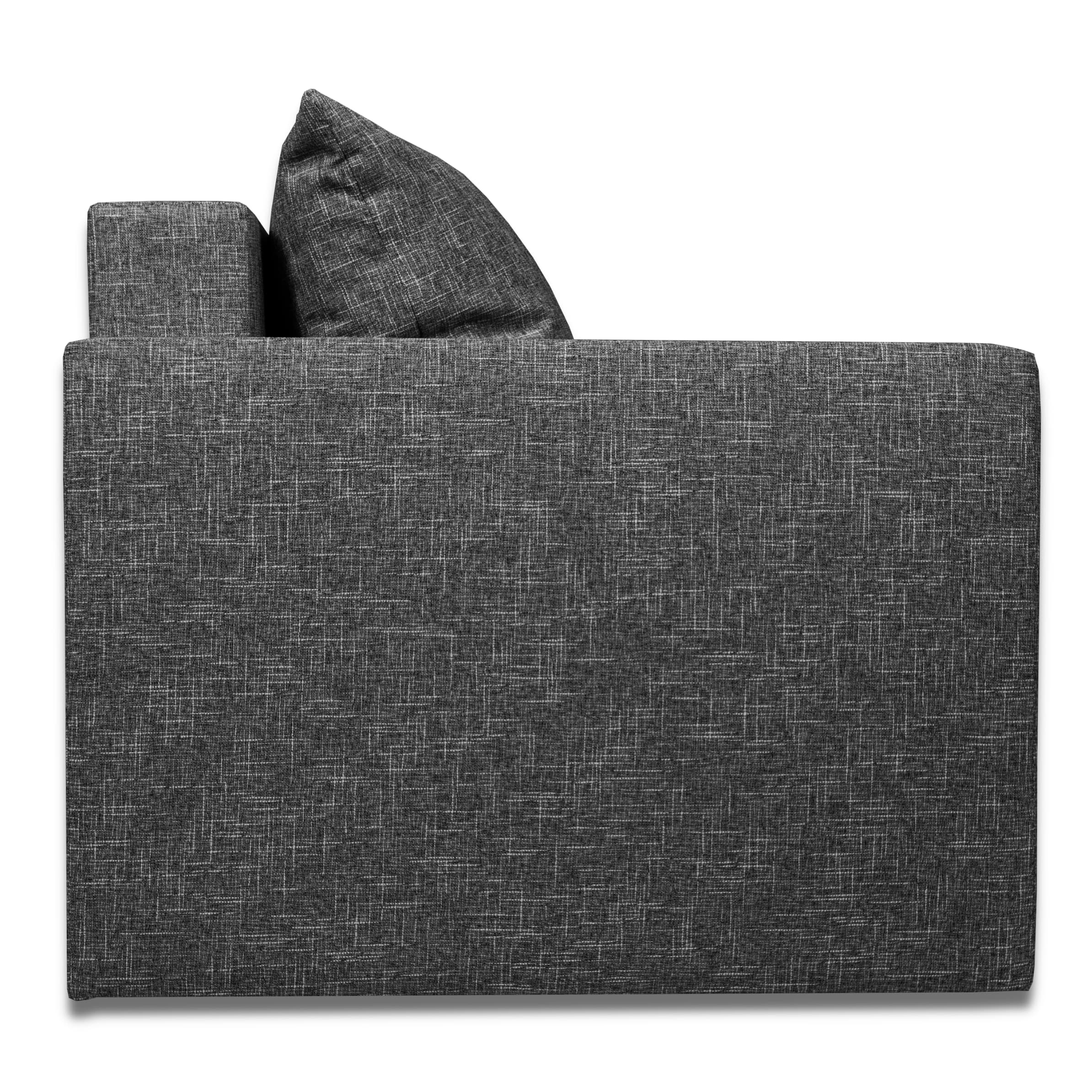 Stūra dīvāns Lona Grafīta XL (160cm) — foto 10