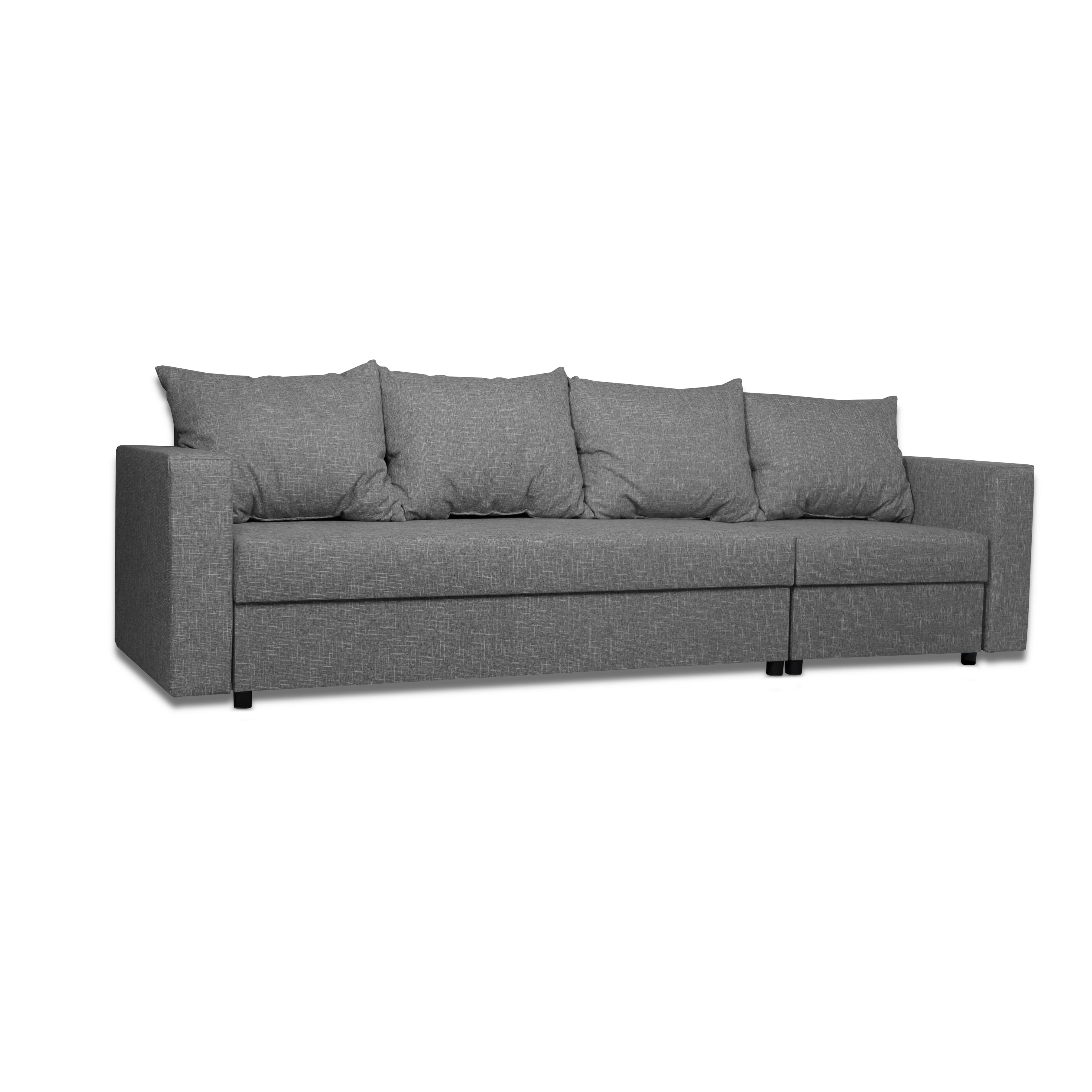 Stūra dīvāns Lona Gaiši pelēka XL (160cm) - 2