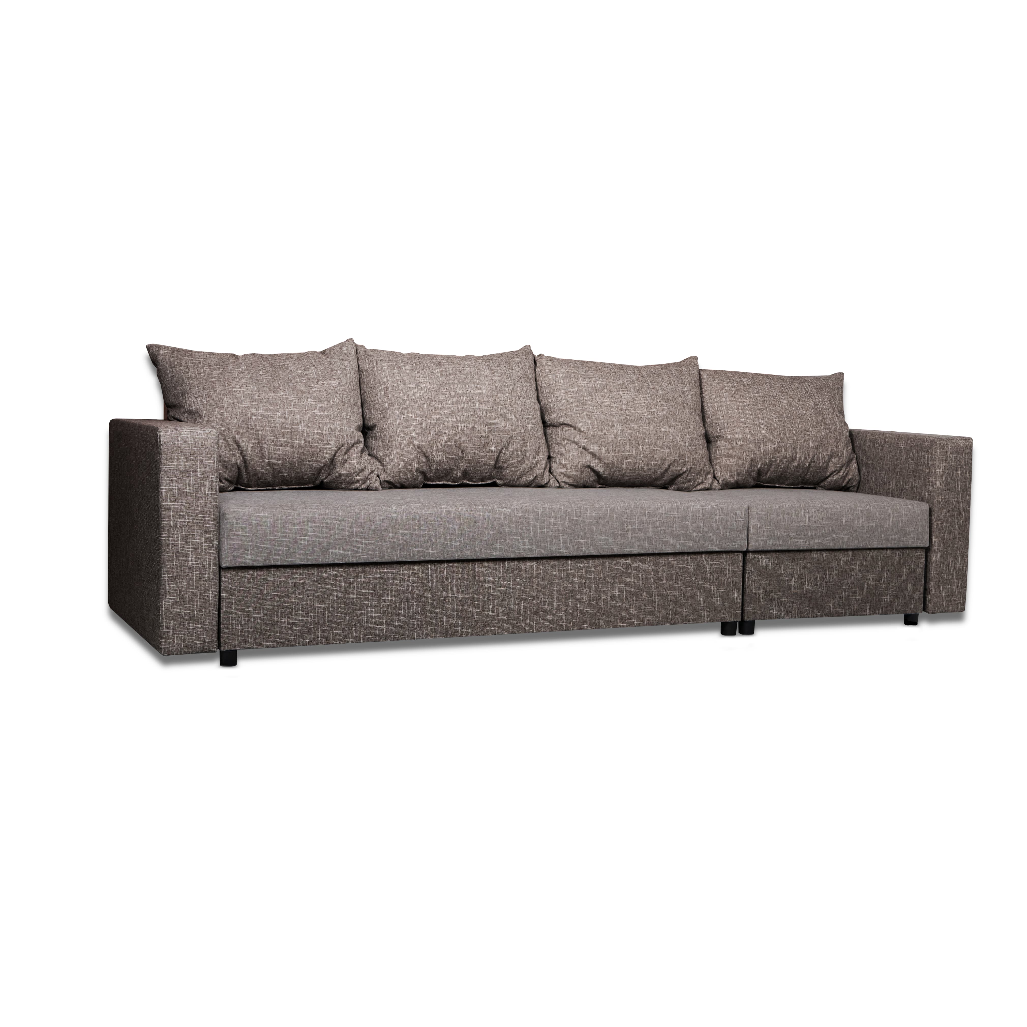 Stūra dīvāns Lona Kombinēts gaišs+tumši bēšs XL (160cm) - 2