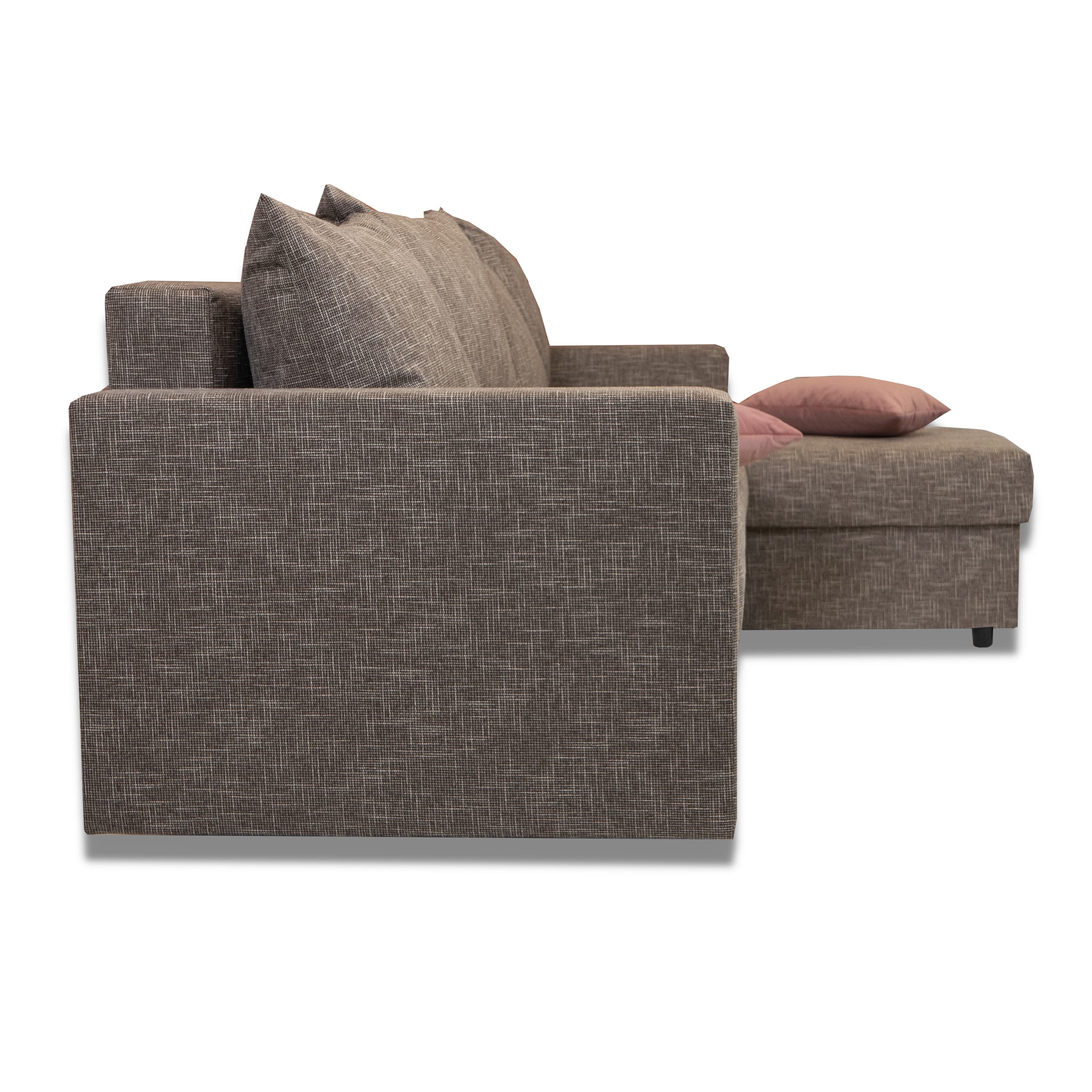 Stūra dīvāns Lugan+ Tumši bēšs XL (160cm) — foto 11