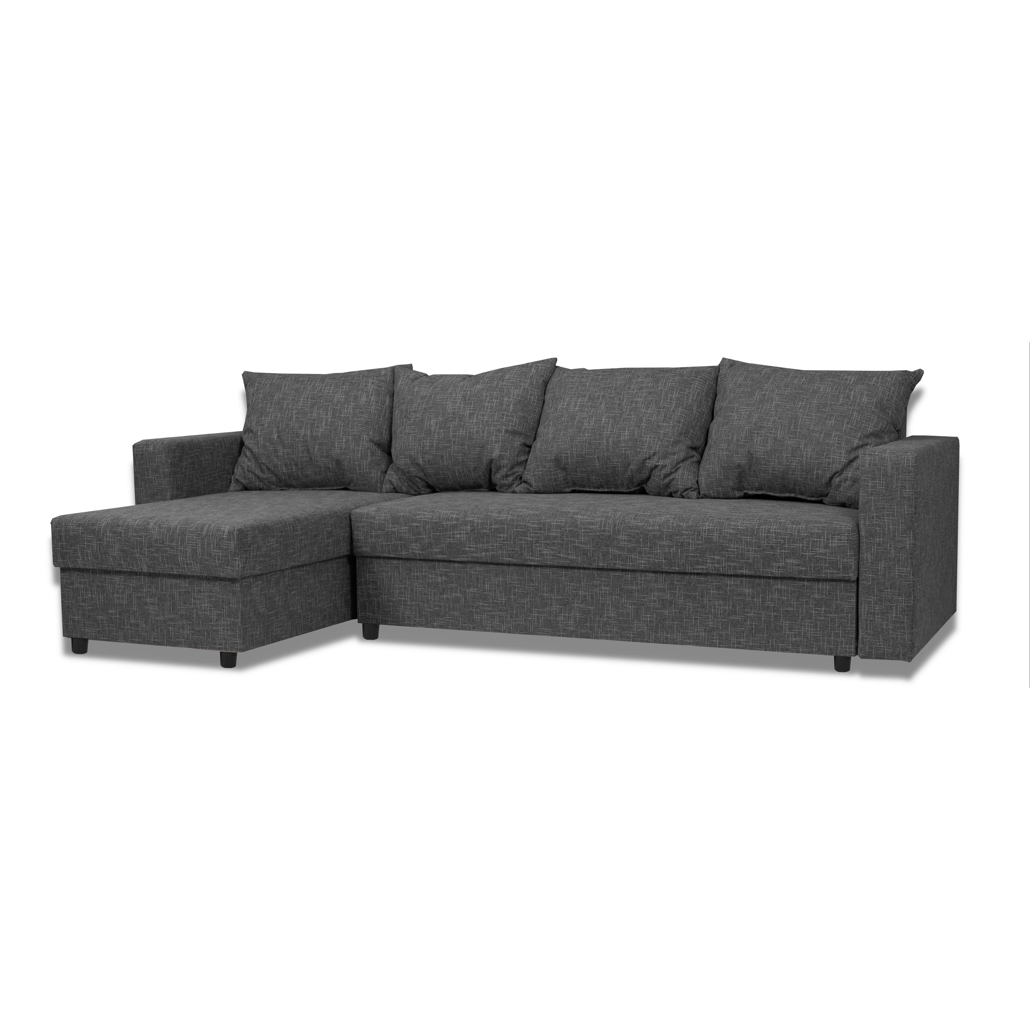 Stūra dīvāns Lugan+ Grafīta XL (160cm) - 2