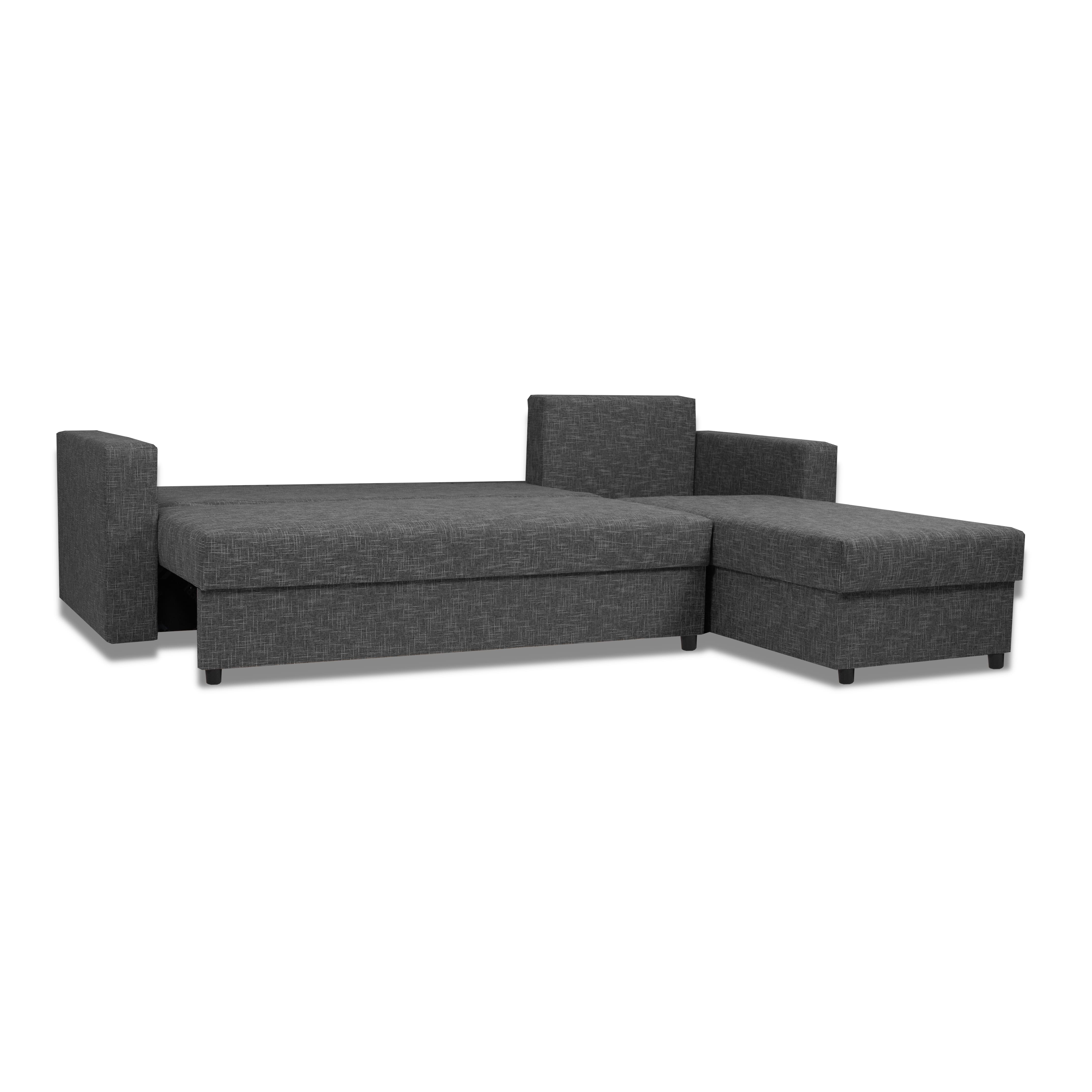 Stūra dīvāns Lugan+ Grafīta XL (160cm) — foto 7