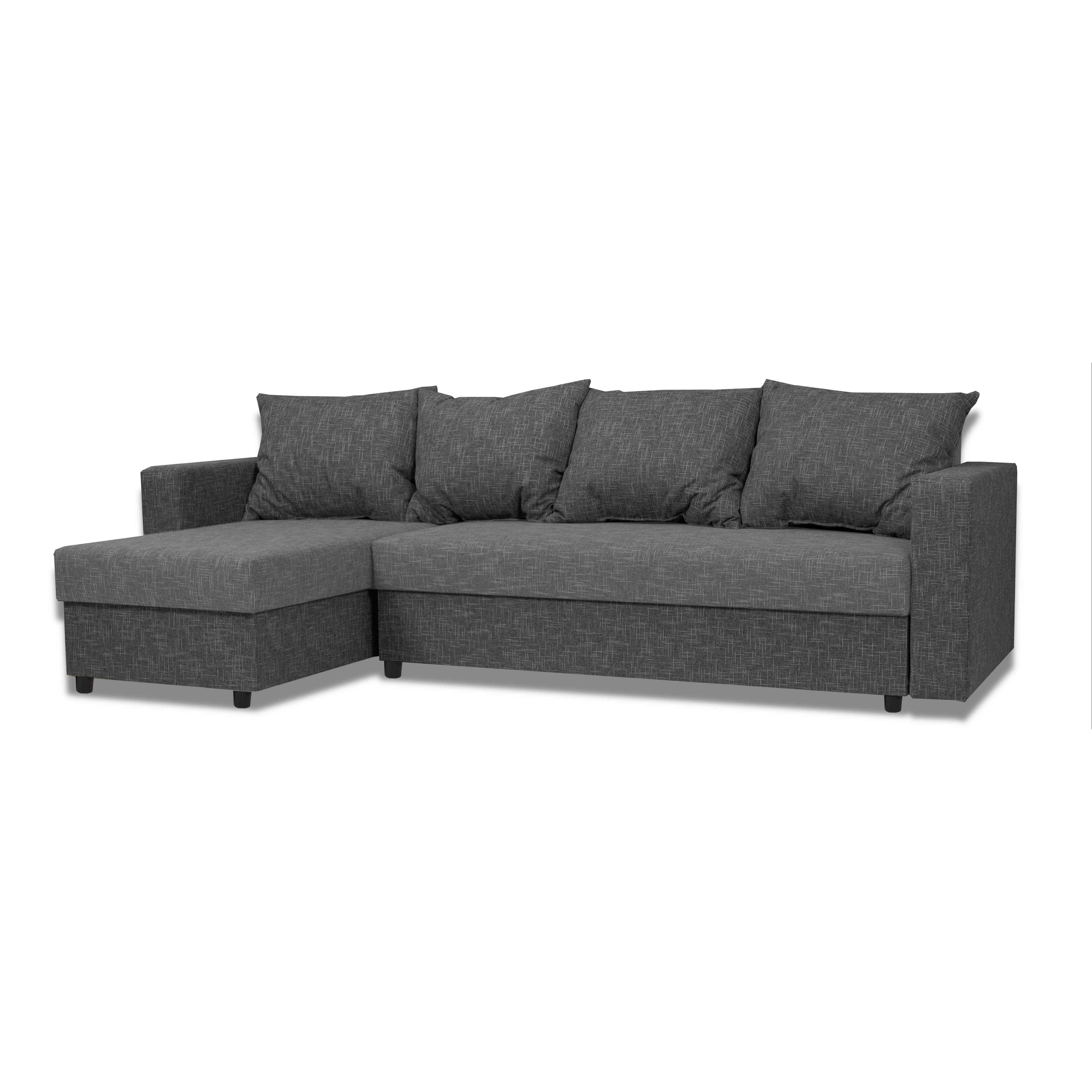 Stūra dīvāns Lugan+ Kombinēts gaišs+tumši pelēks XL (160cm) - 2