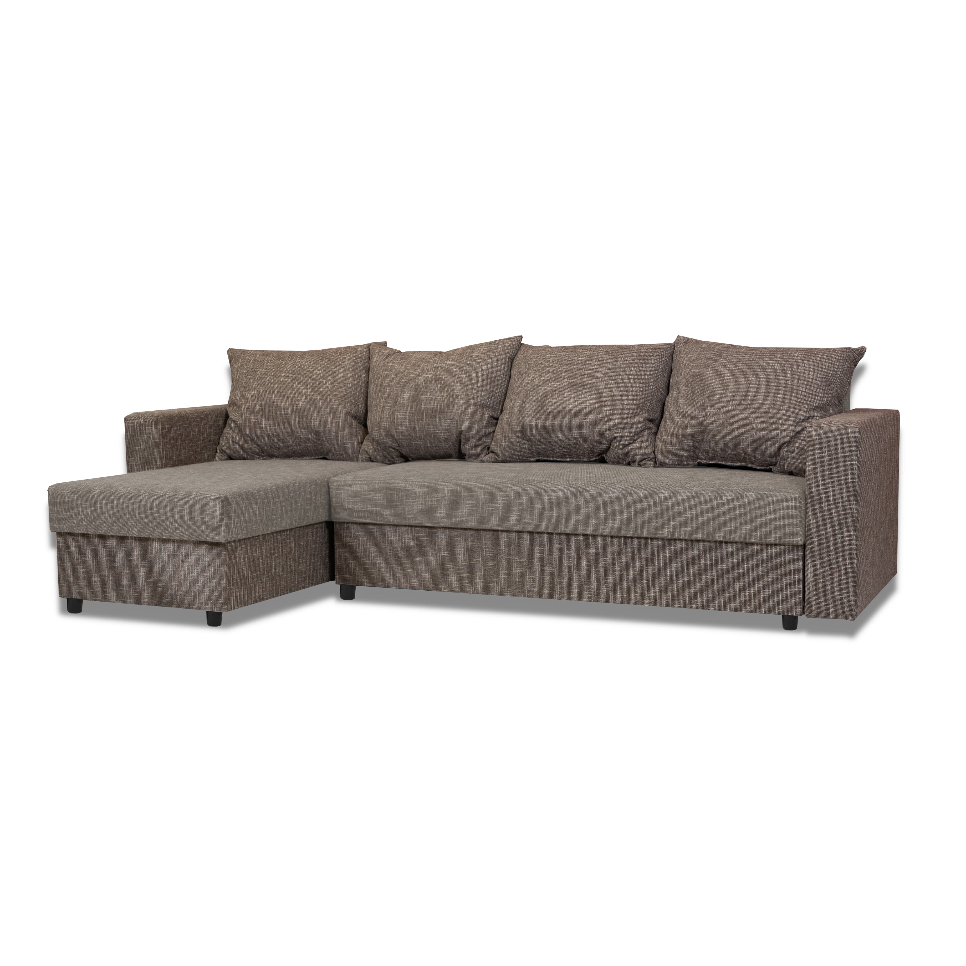 Stūra dīvāns Lugan+ Kombinēts gaišs+tumši bēšs XL (160cm) - 2