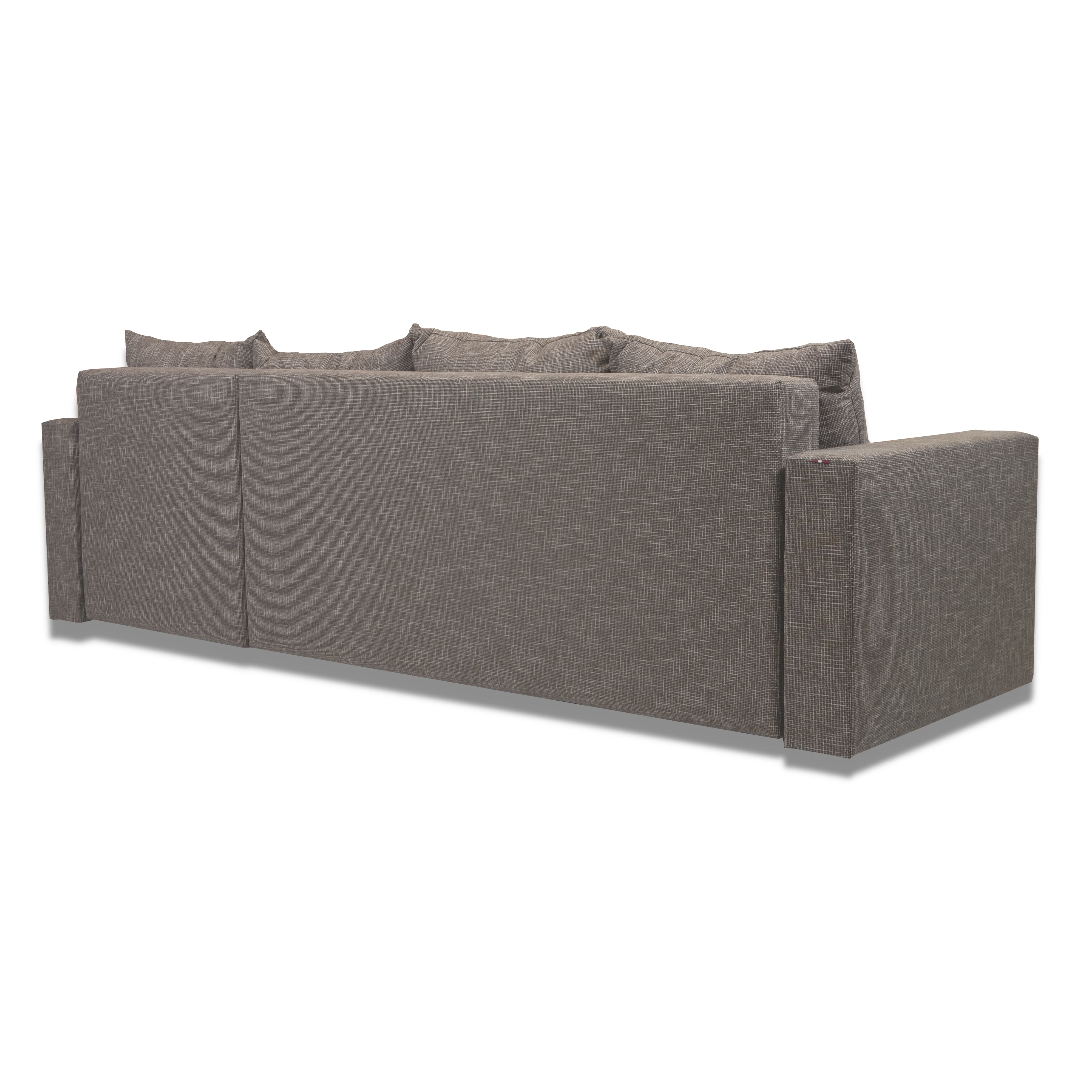 Stūra dīvāns Lugan+ Bēšs-pelēks XL (160cm) — foto 12