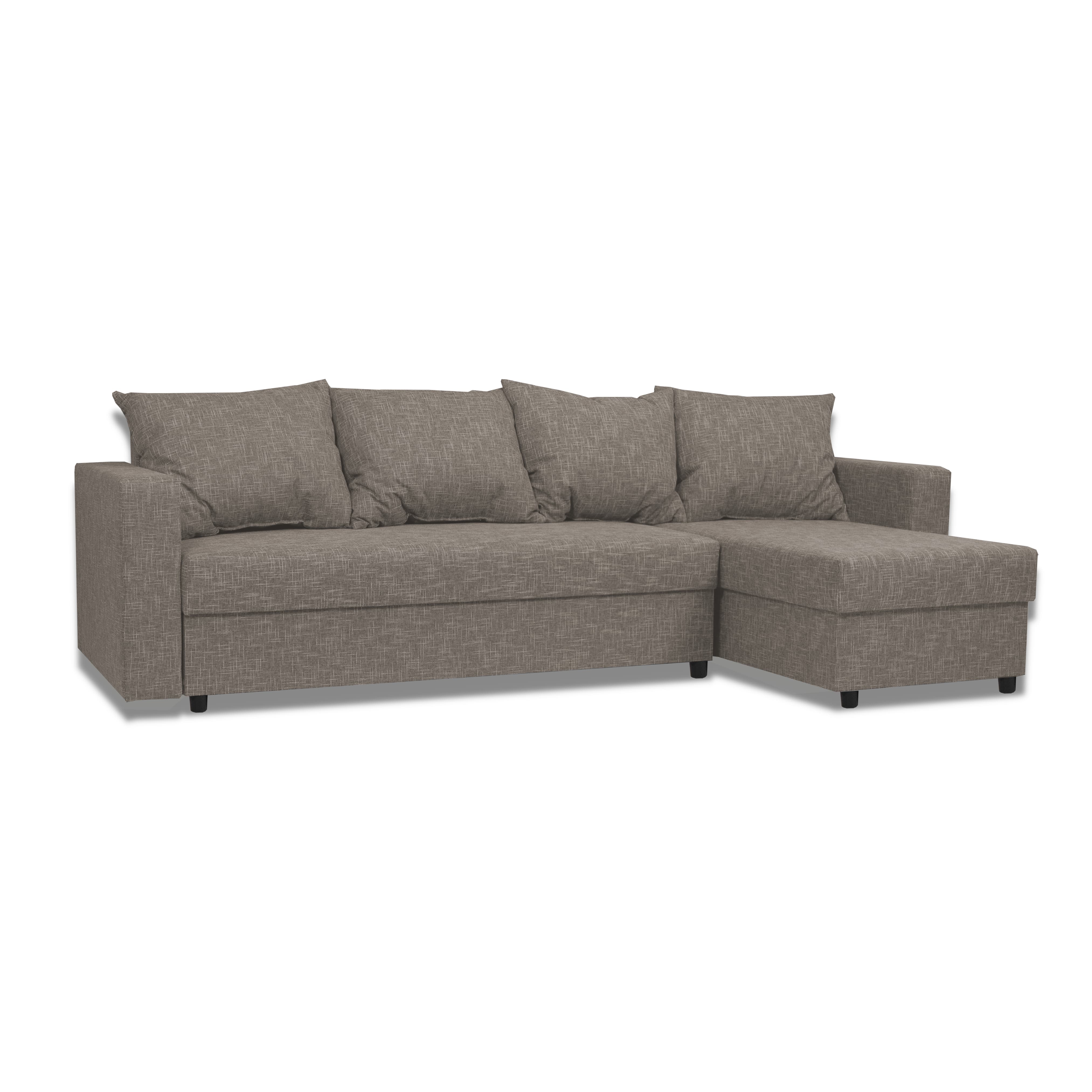 Stūra dīvāns Lugan+ Bēšs-pelēks XL (160cm) - 4