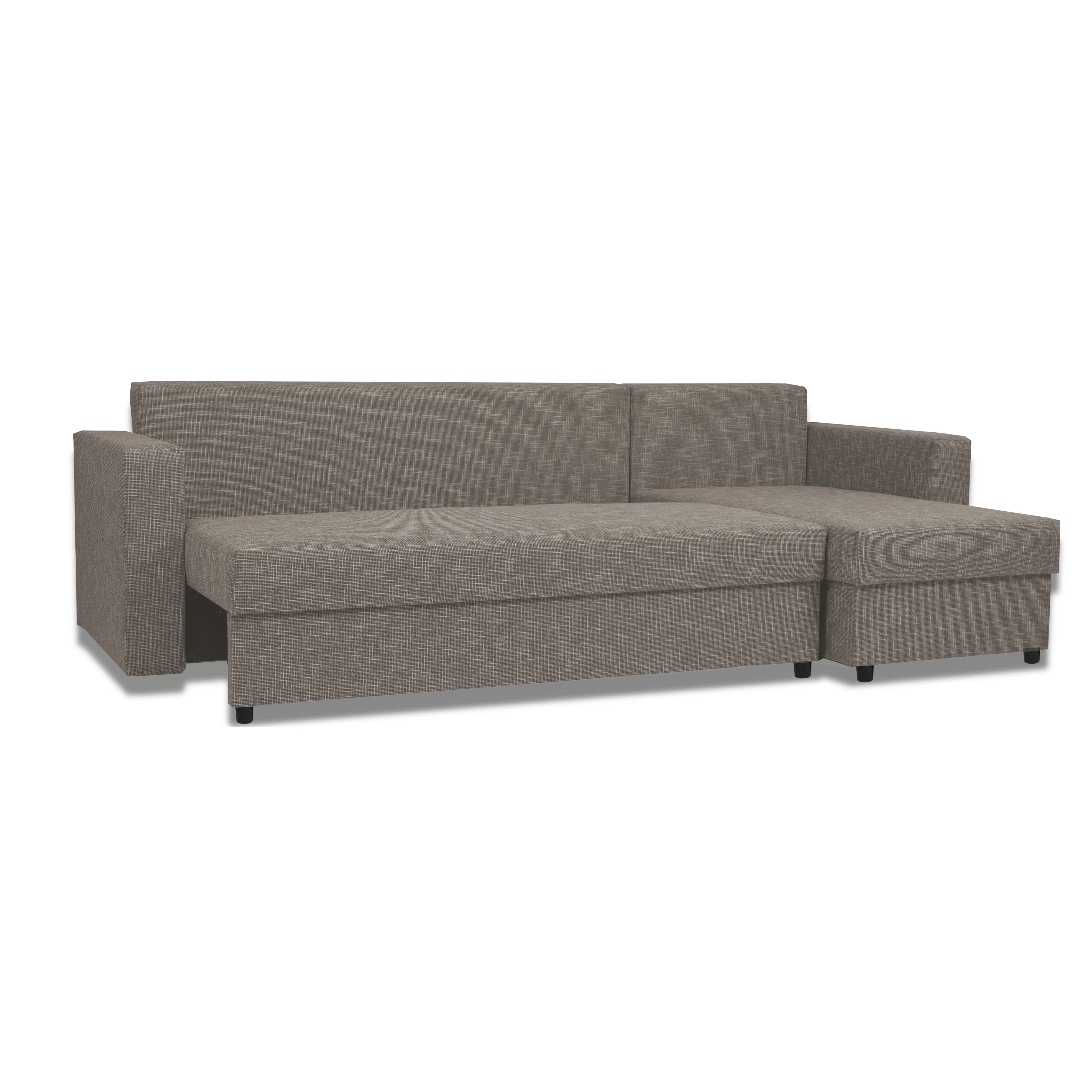 Stūra dīvāns Lugan+ Bēšs-pelēks XL (160cm) — foto 6