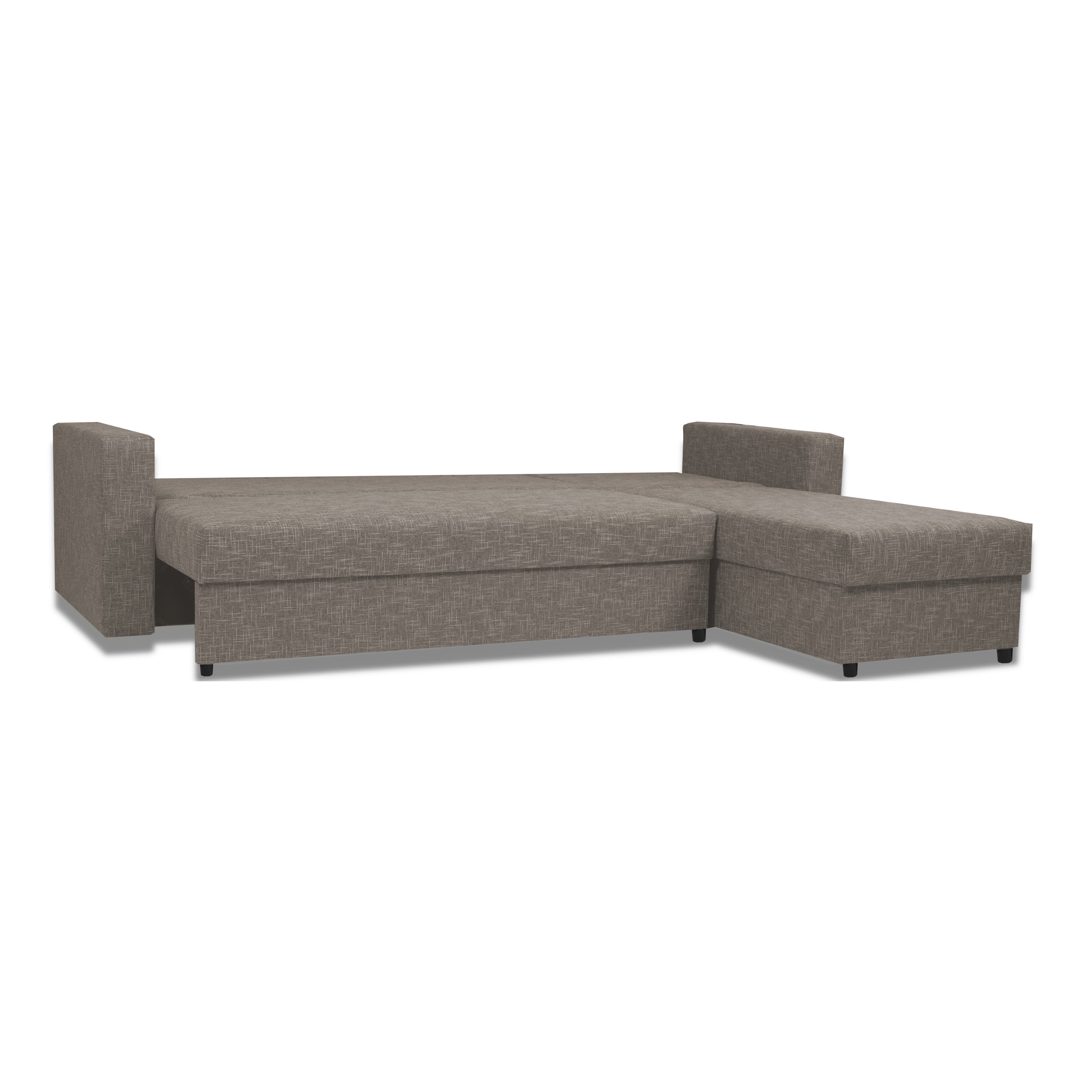 Stūra dīvāns Lugan+ Bēšs-pelēks XL (160cm) — foto 9