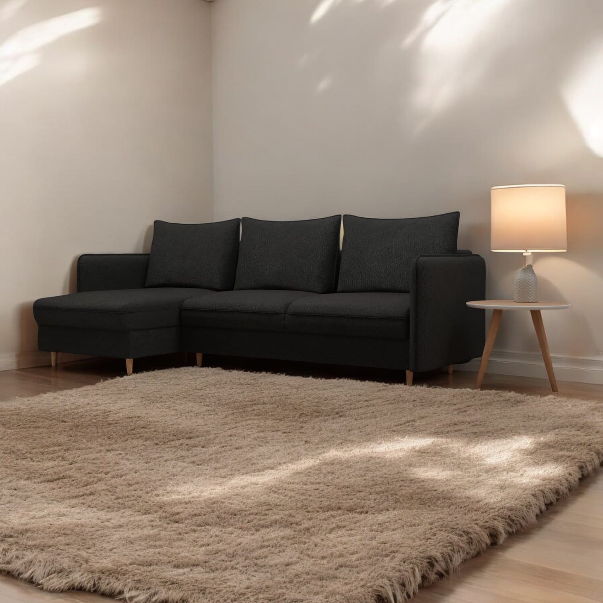Corner sofa Mika & Co Dark gray - 1