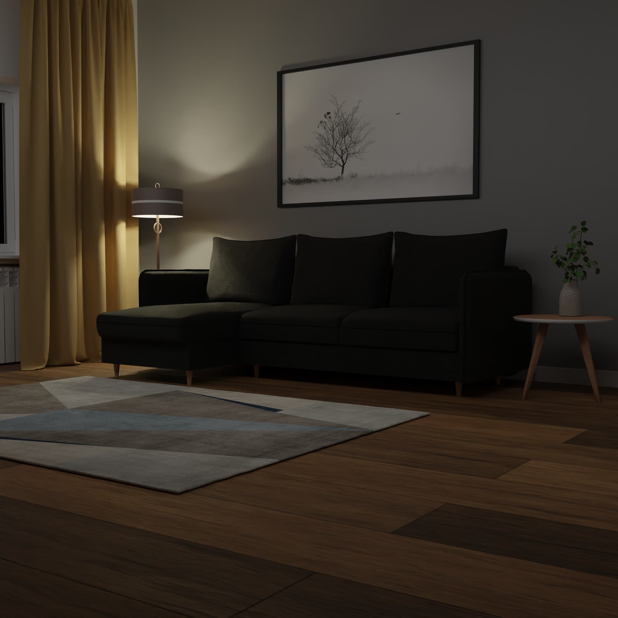 Corner sofa Mika & Co Dark gray — photo 7