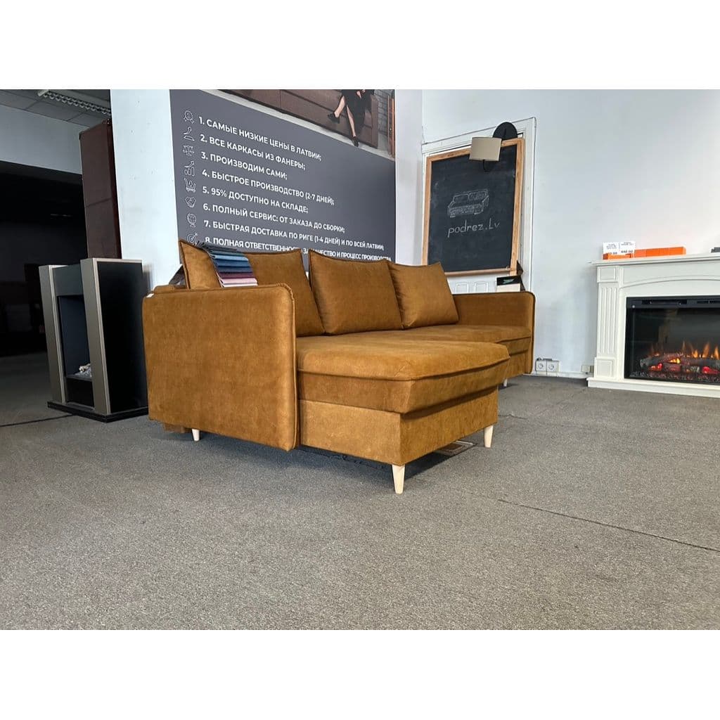 Stūra divāns Mika & Co Zaļš — foto 10