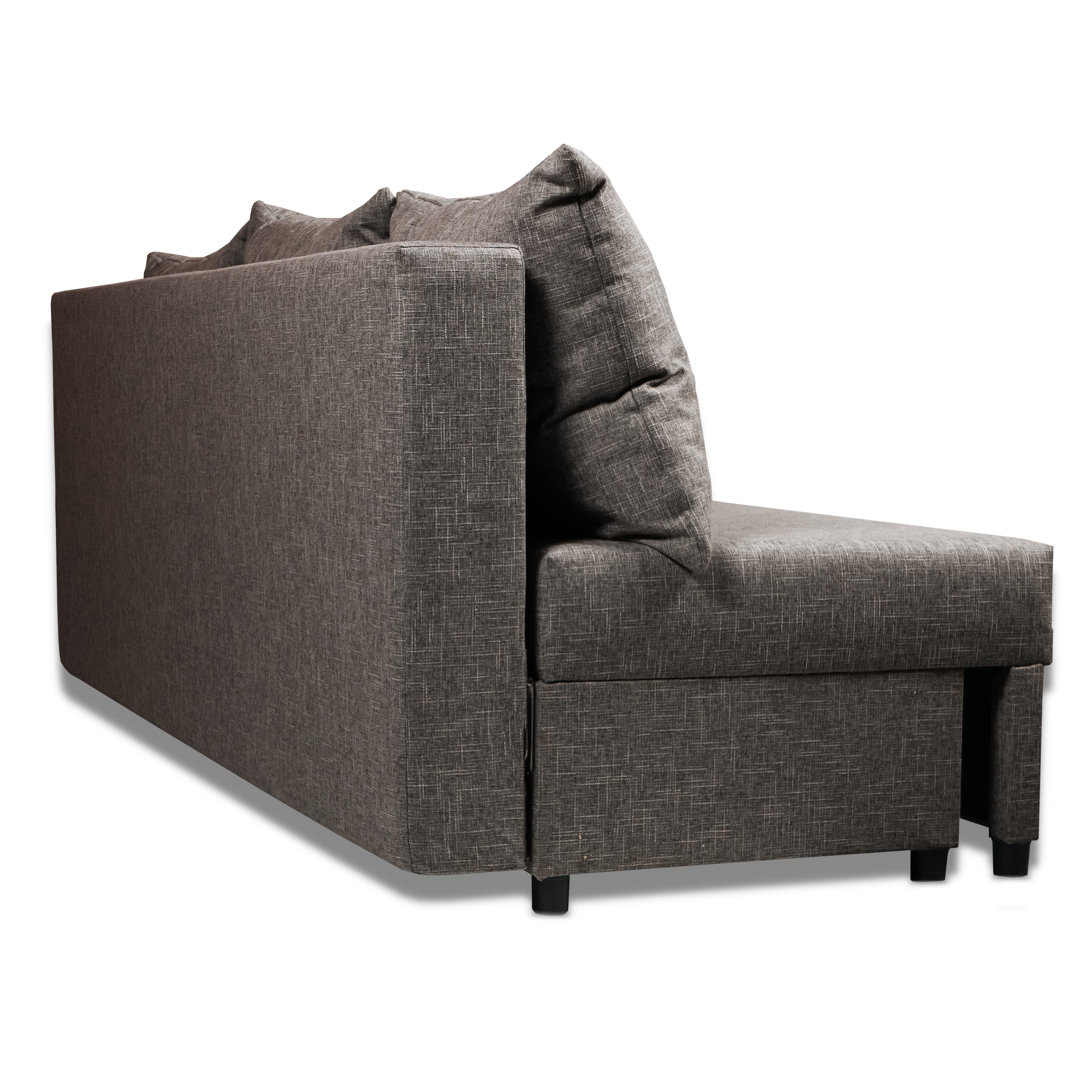 Dīvāns–Gulta Mini Tumši bēšs XL (160cm) — foto 8