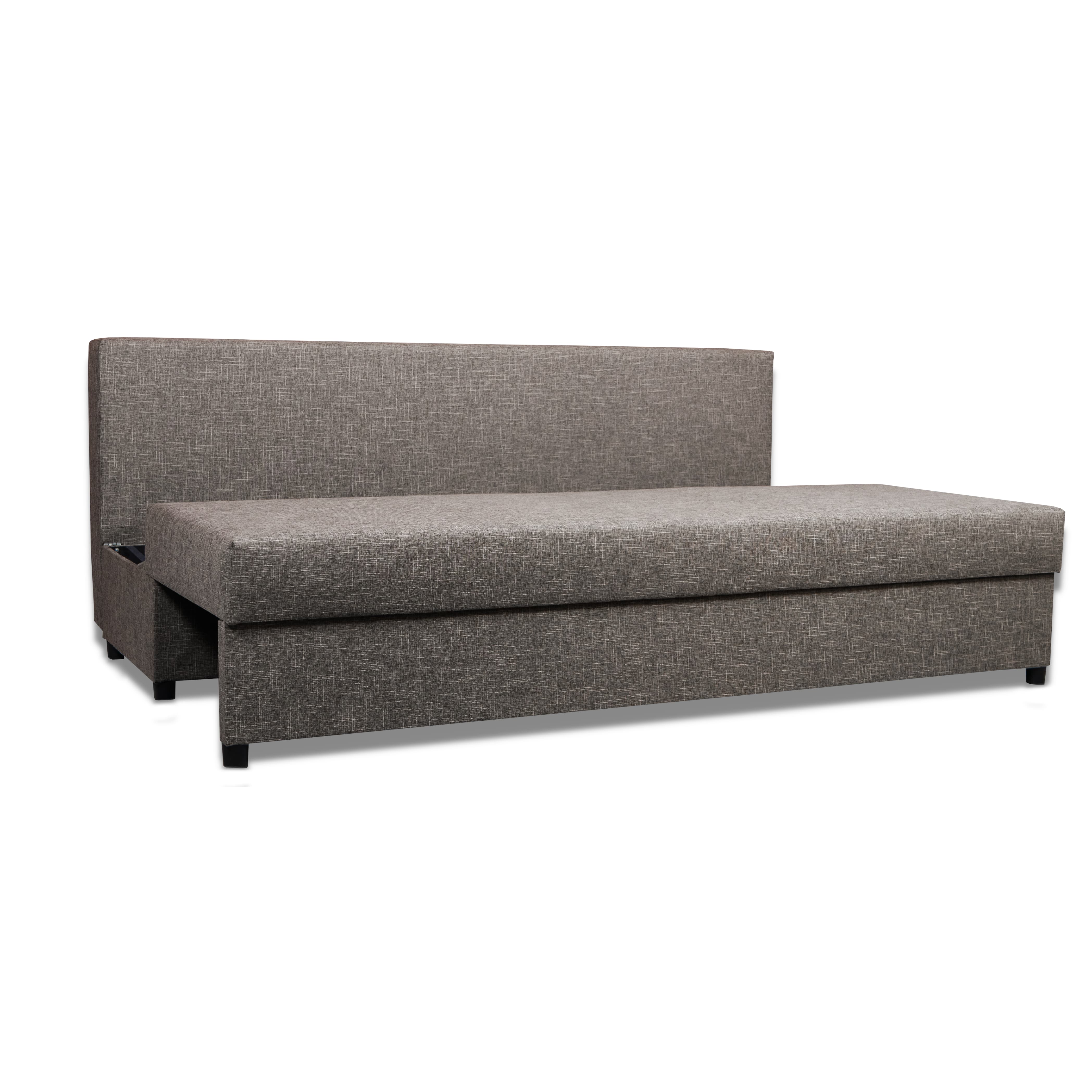 Dīvāns–Gulta Mini Tumši bēšs XL (160cm) - 4