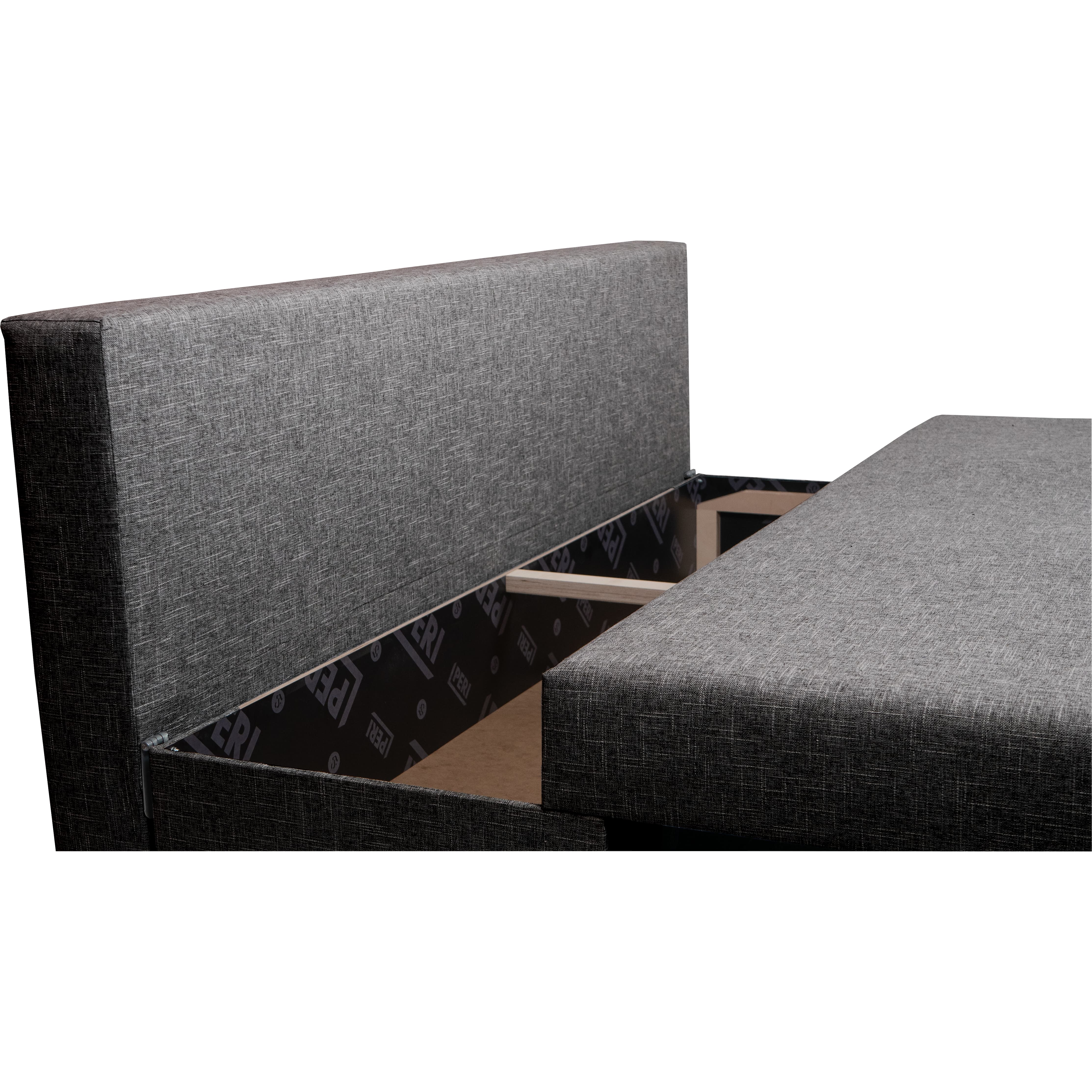 Dīvāns–Gulta Mini Grafīta XL (160cm) — foto 6