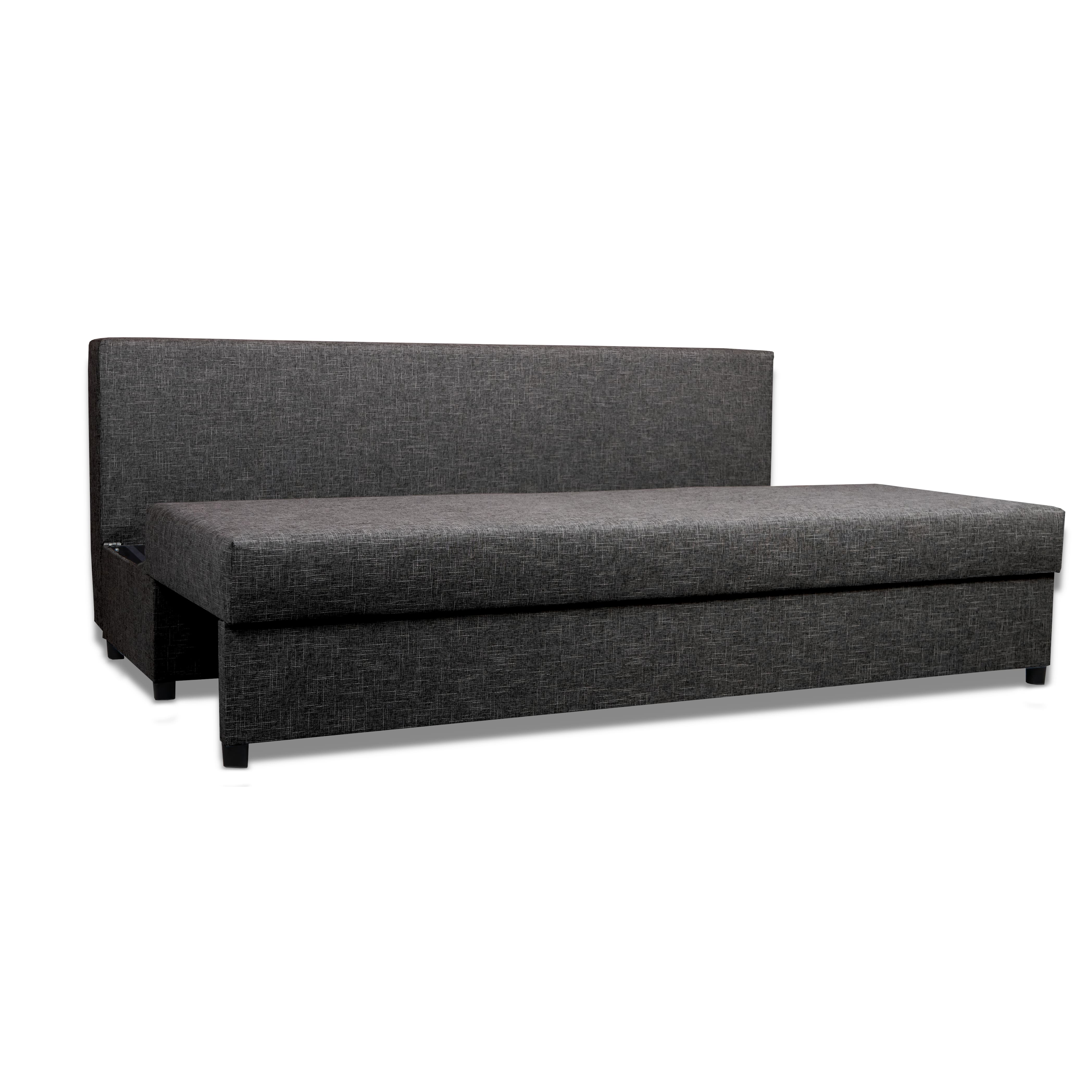 Dīvāns–Gulta Mini Grafīta XL (160cm) - 4