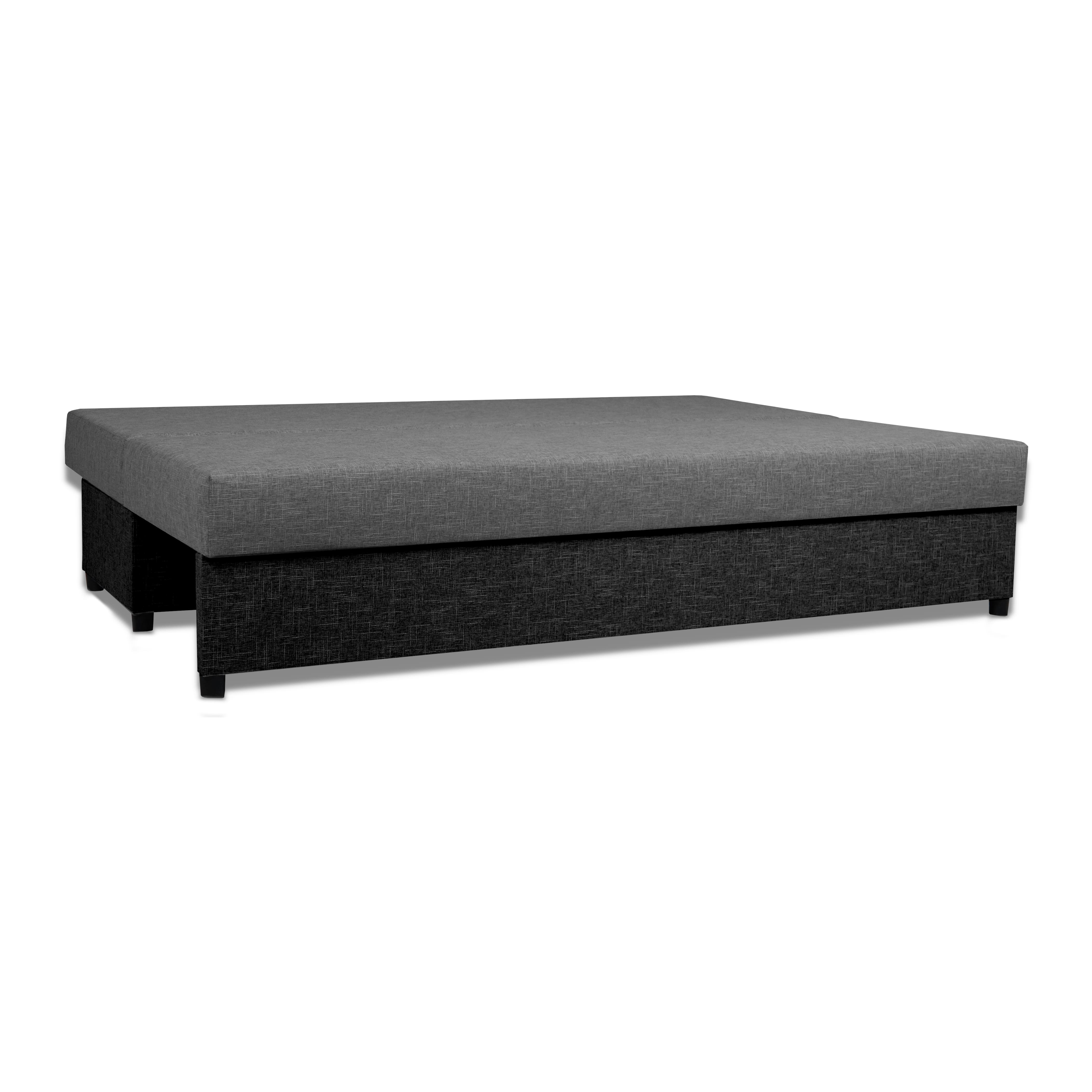 Dīvāns–Gulta Mini Kombinēts gaišs+tumši pelēks XL (160cm) — foto 5