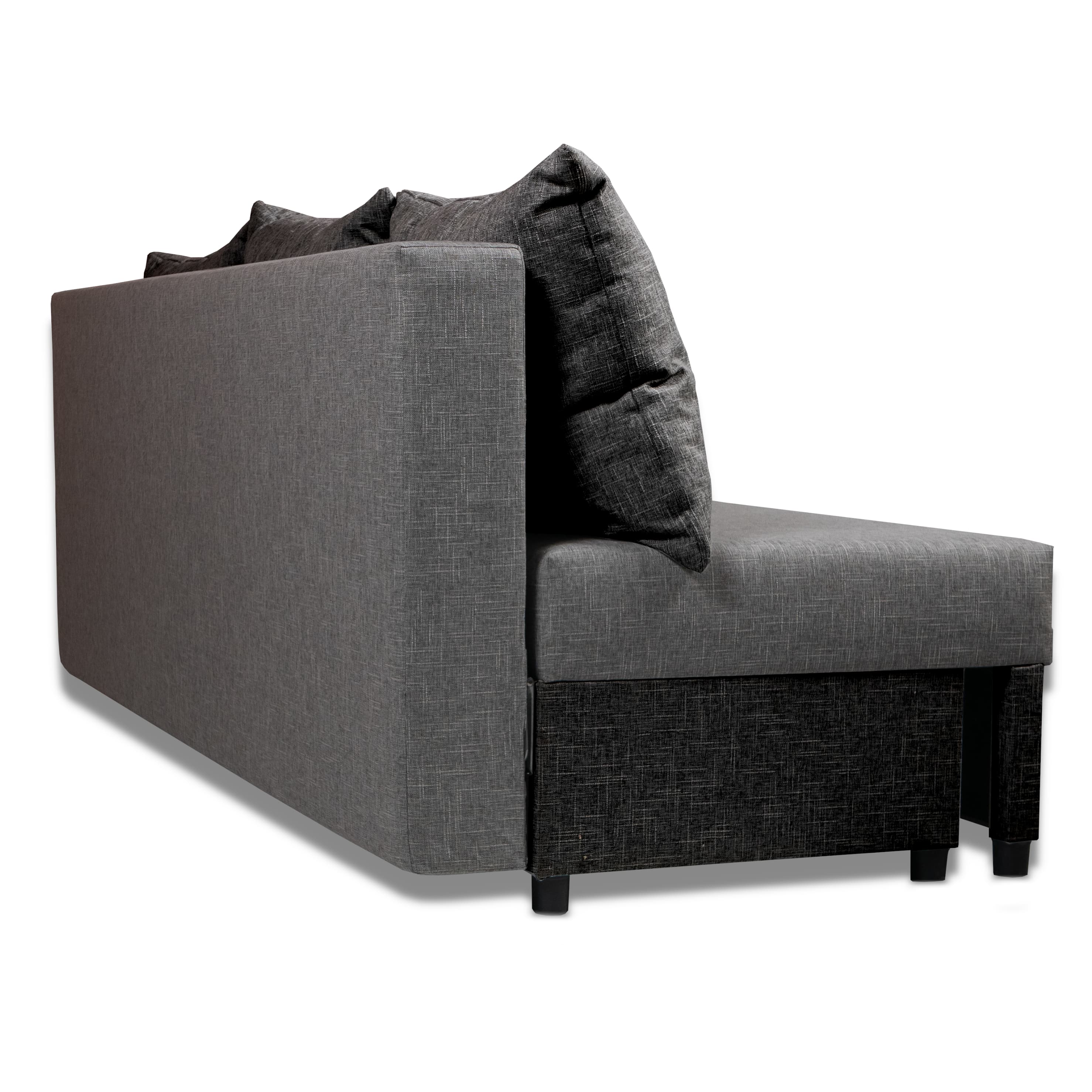 Dīvāns–Gulta Mini Kombinēts gaišs+tumši pelēks XL (160cm) — foto 8