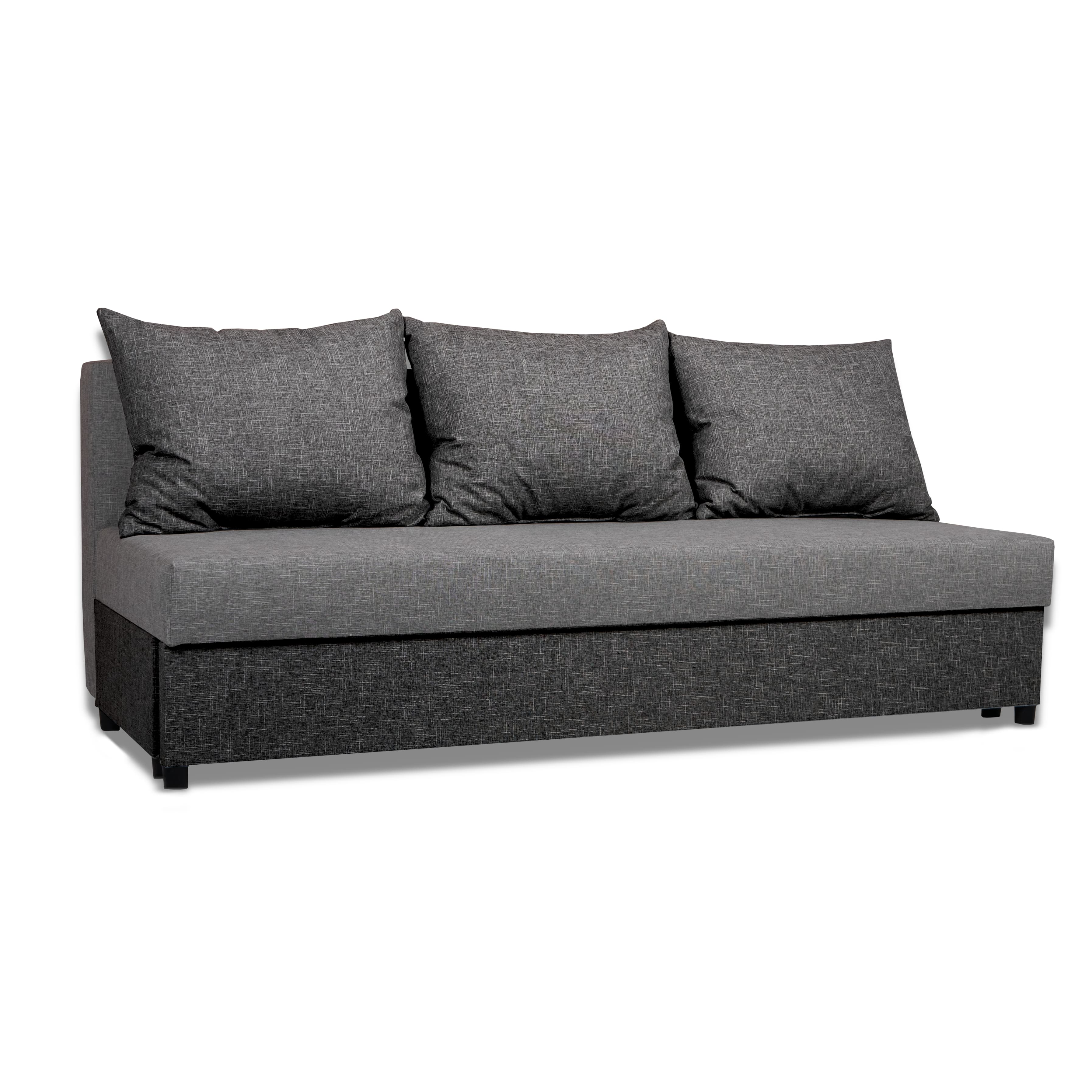 Dīvāns–Gulta Mini Kombinēts gaišs+tumši pelēks XL (160cm) - 2