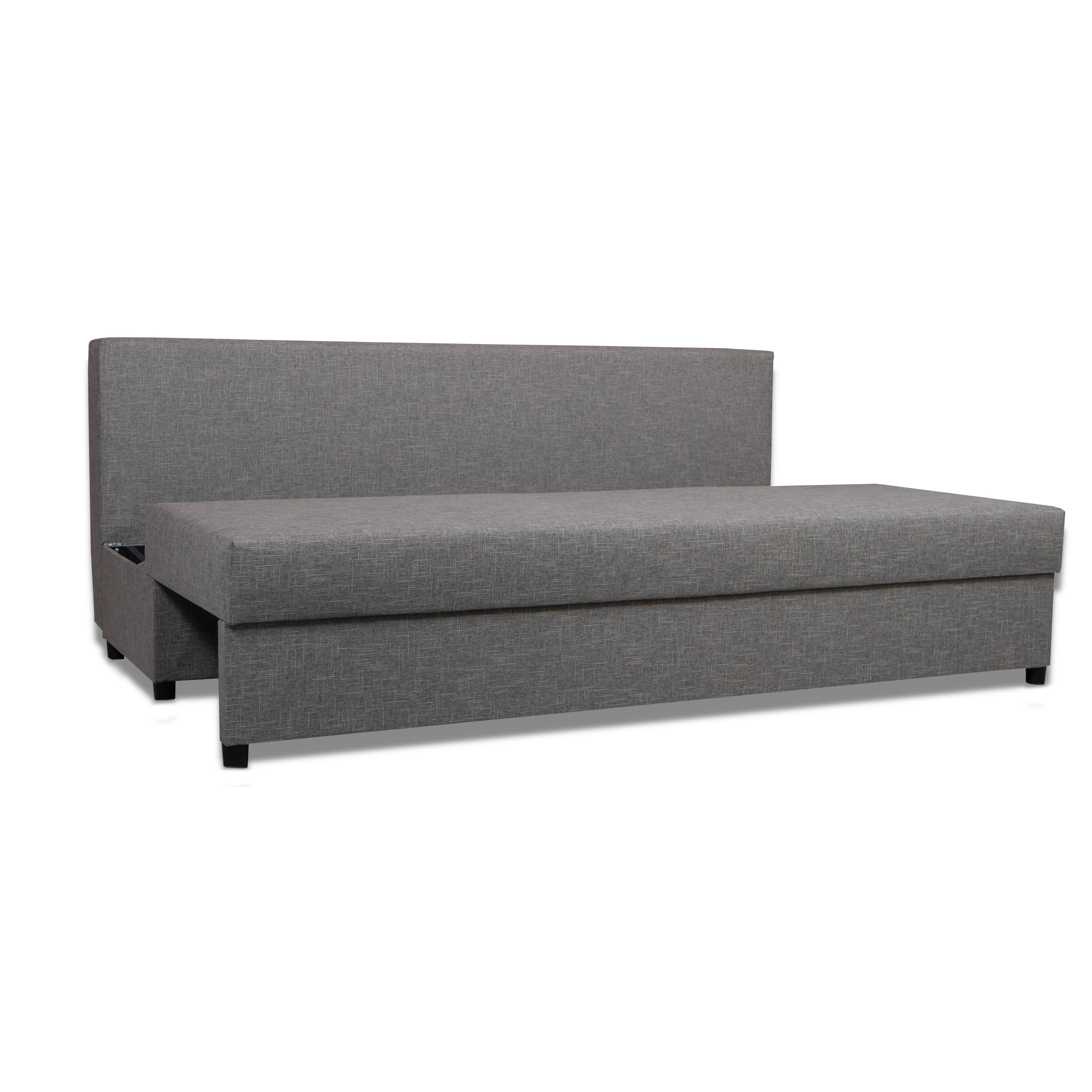Dīvāns–Gulta Mini Gaiši pelēka XL (160cm) - 4