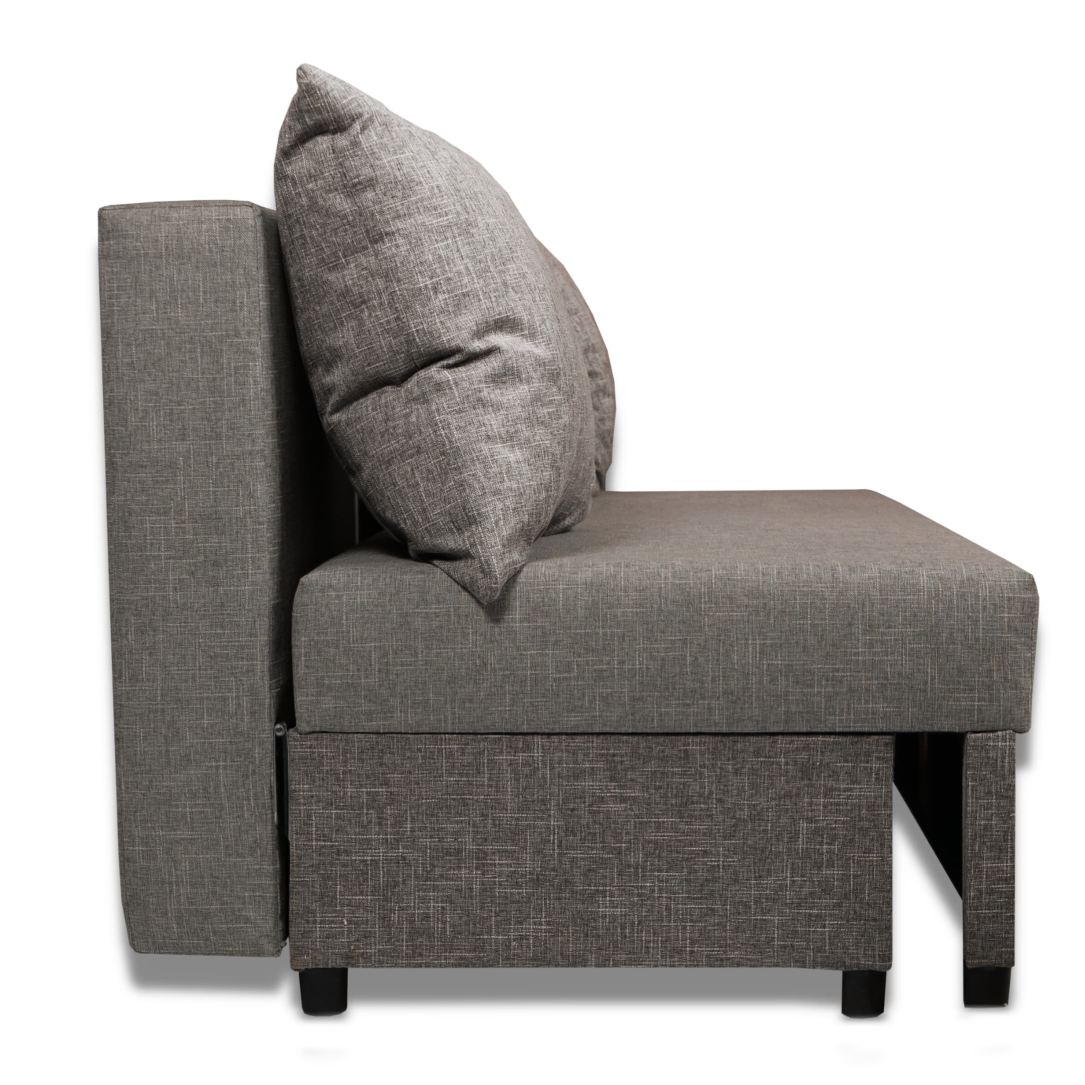 Dīvāns–Gulta Mini Kombinēts gaišs+tumši bēšs XL (160cm) — foto 7