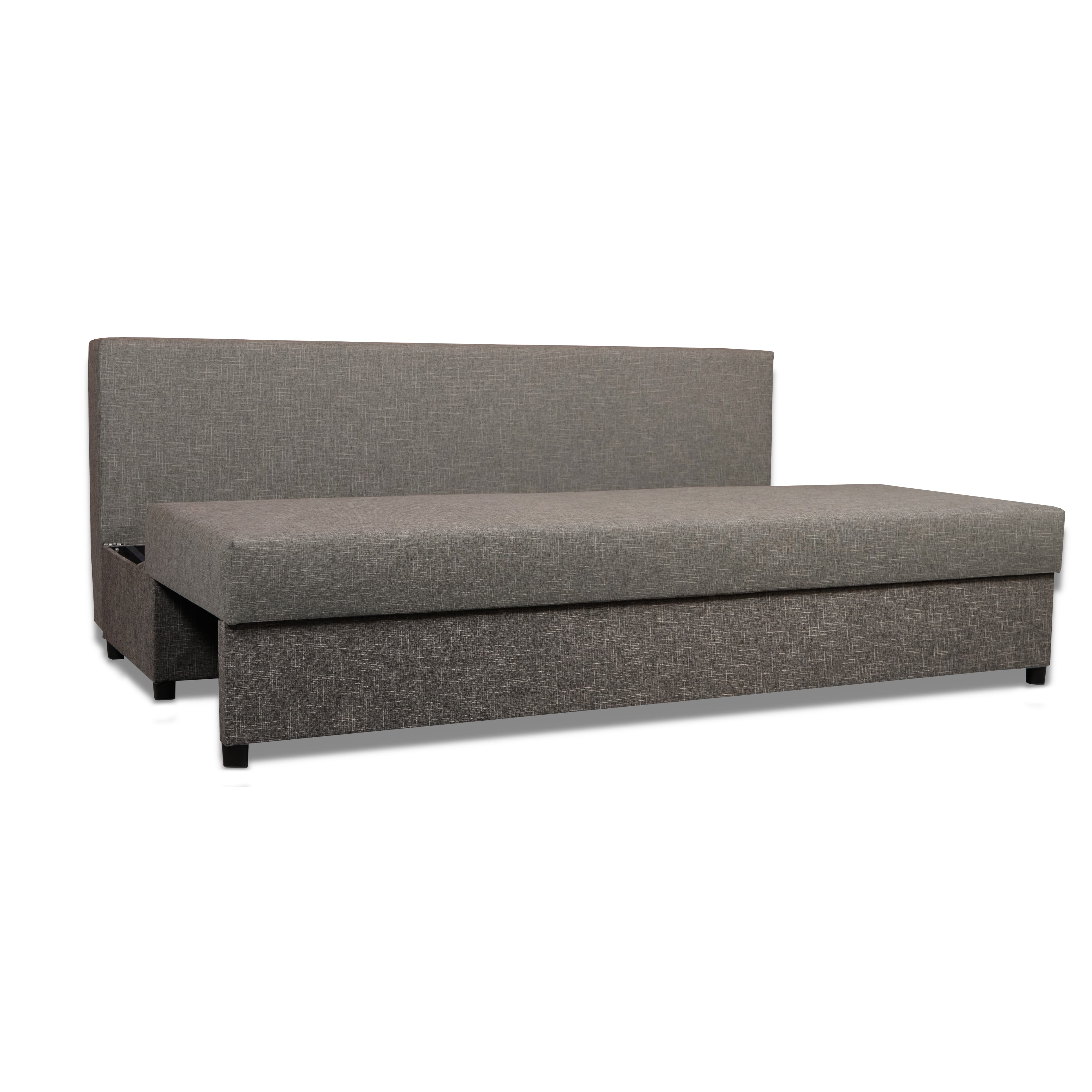 Dīvāns–Gulta Mini Kombinēts gaišs+tumši bēšs XL (160cm) - 4