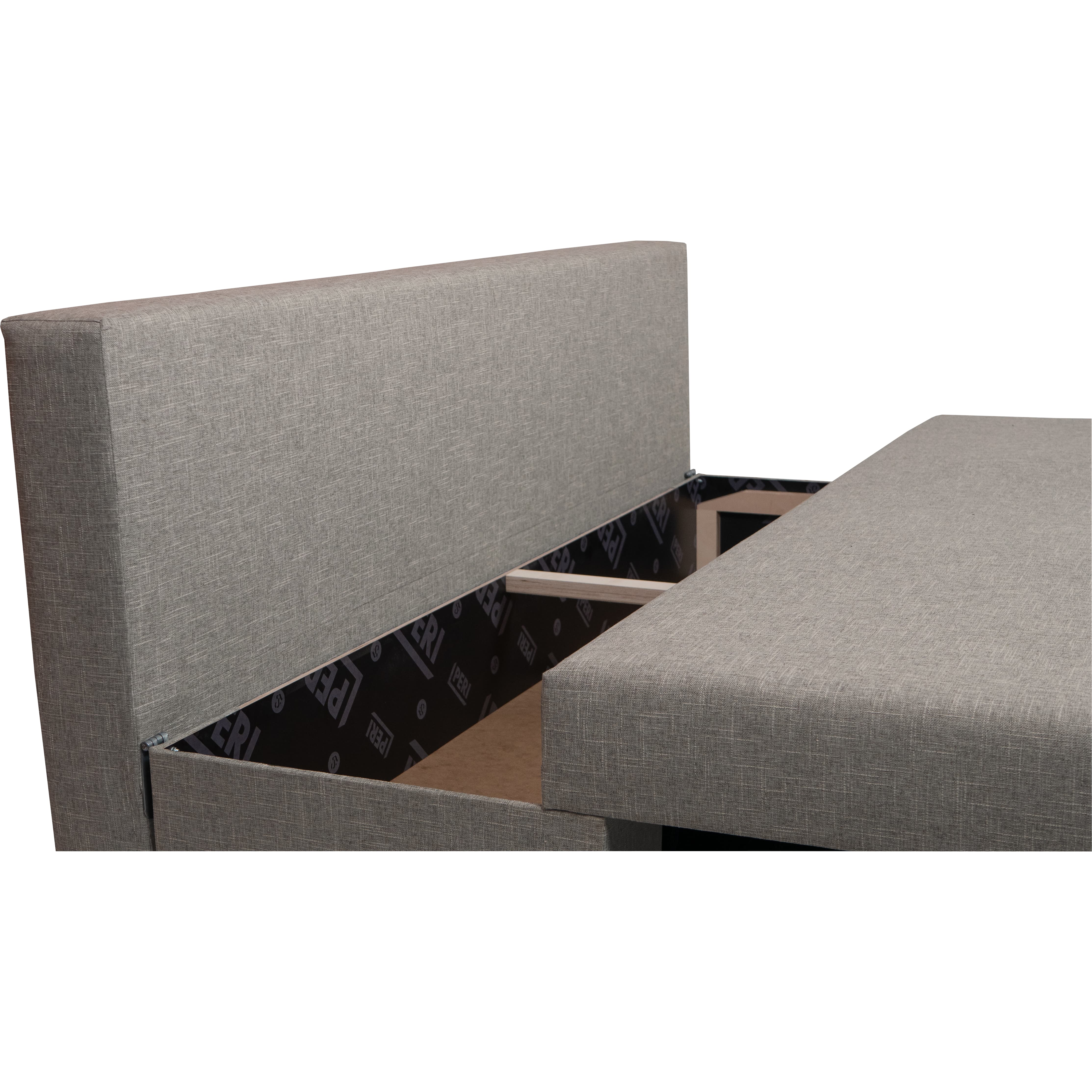 Dīvāns–Gulta Mini Bēšs-pelēks XL (160cm) — foto 6