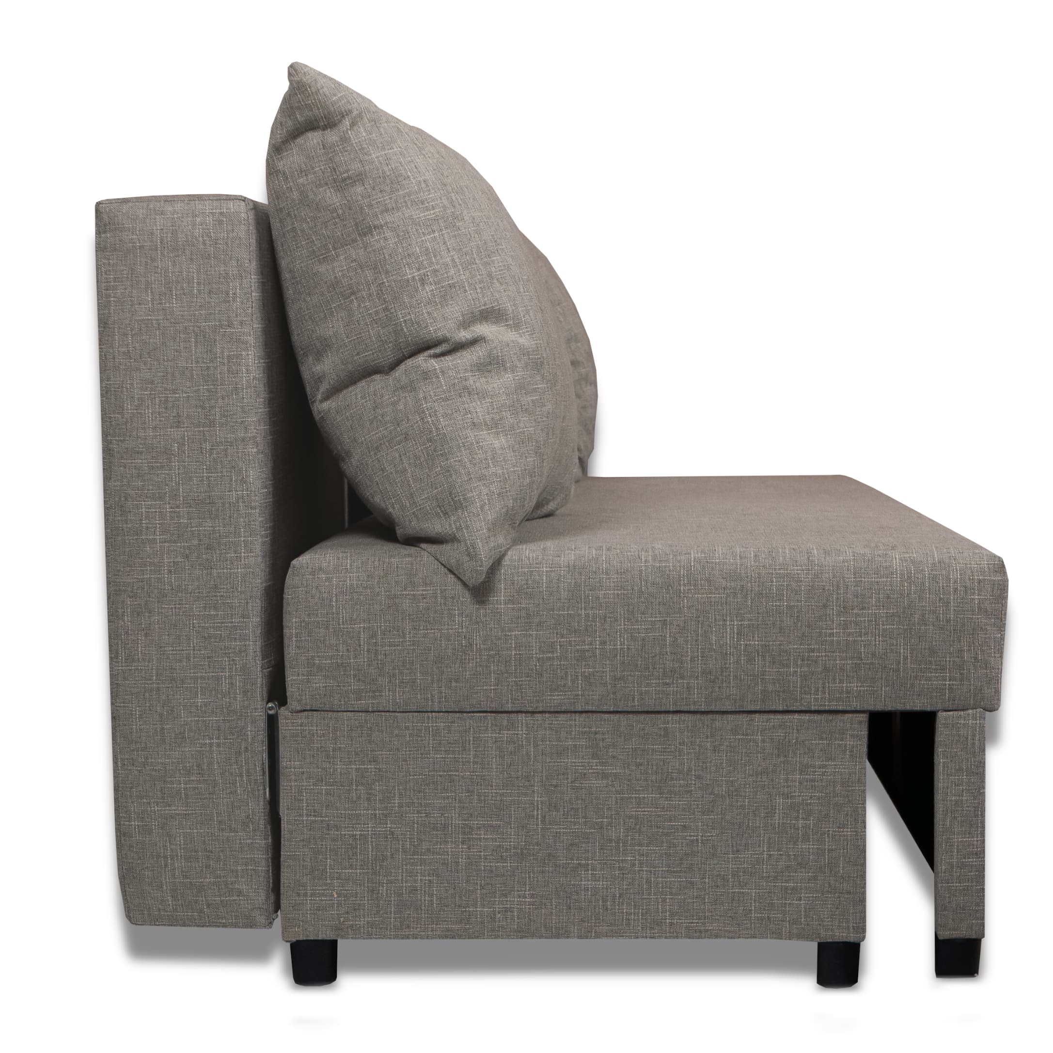 Dīvāns–Gulta Mini Bēšs-pelēks XL (160cm) — foto 7