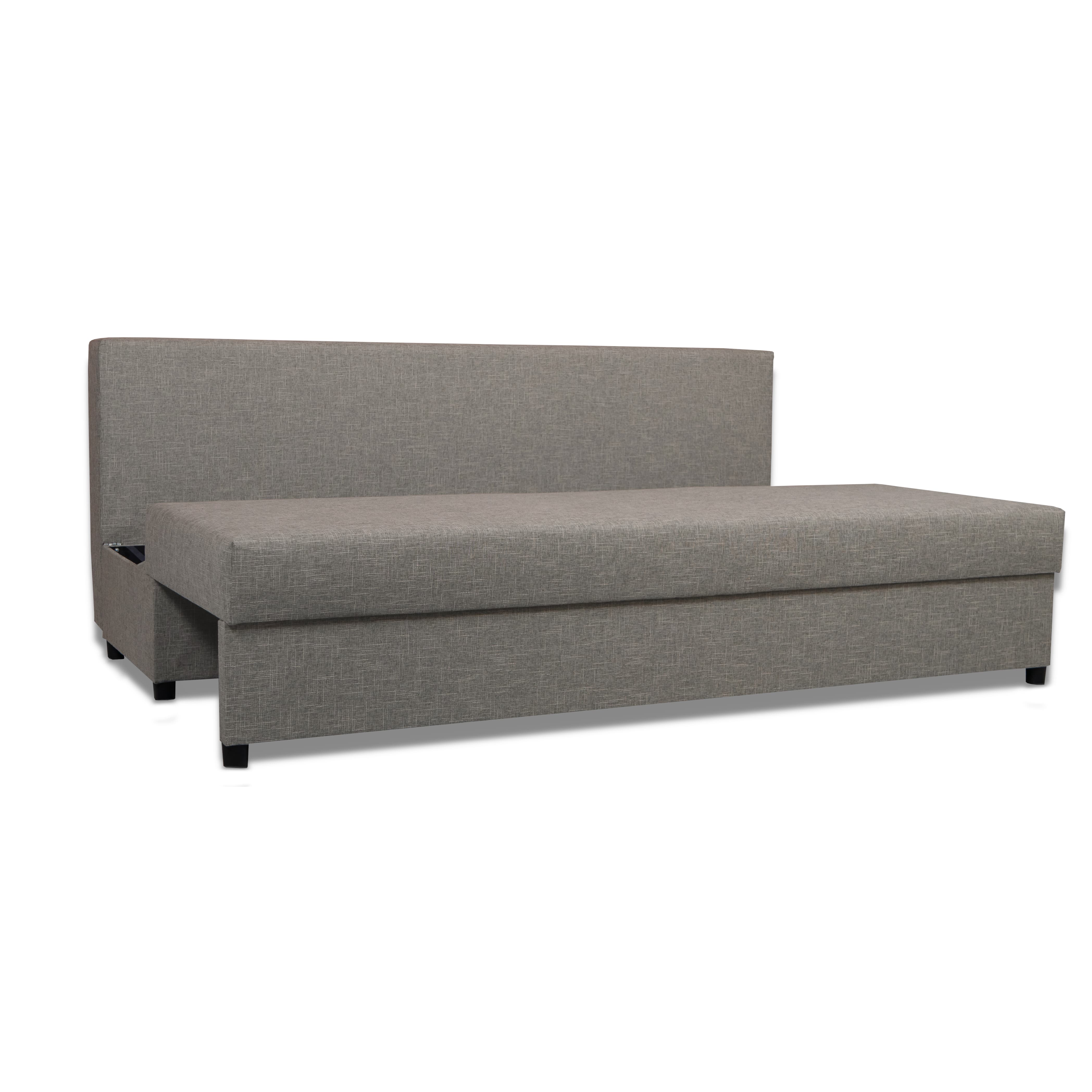 Dīvāns–Gulta Mini Bēšs-pelēks XL (160cm) - 4