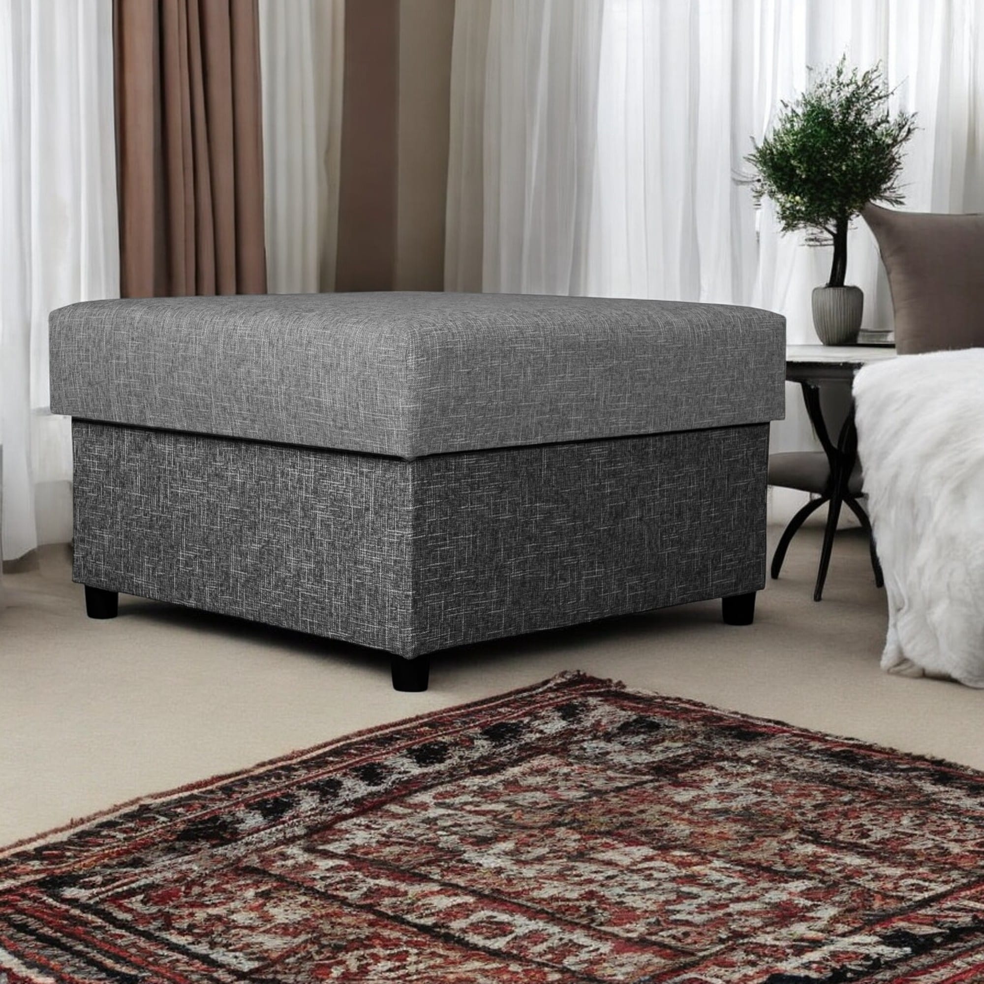 Poufs 70x70 Combination of light and dark gray - 1