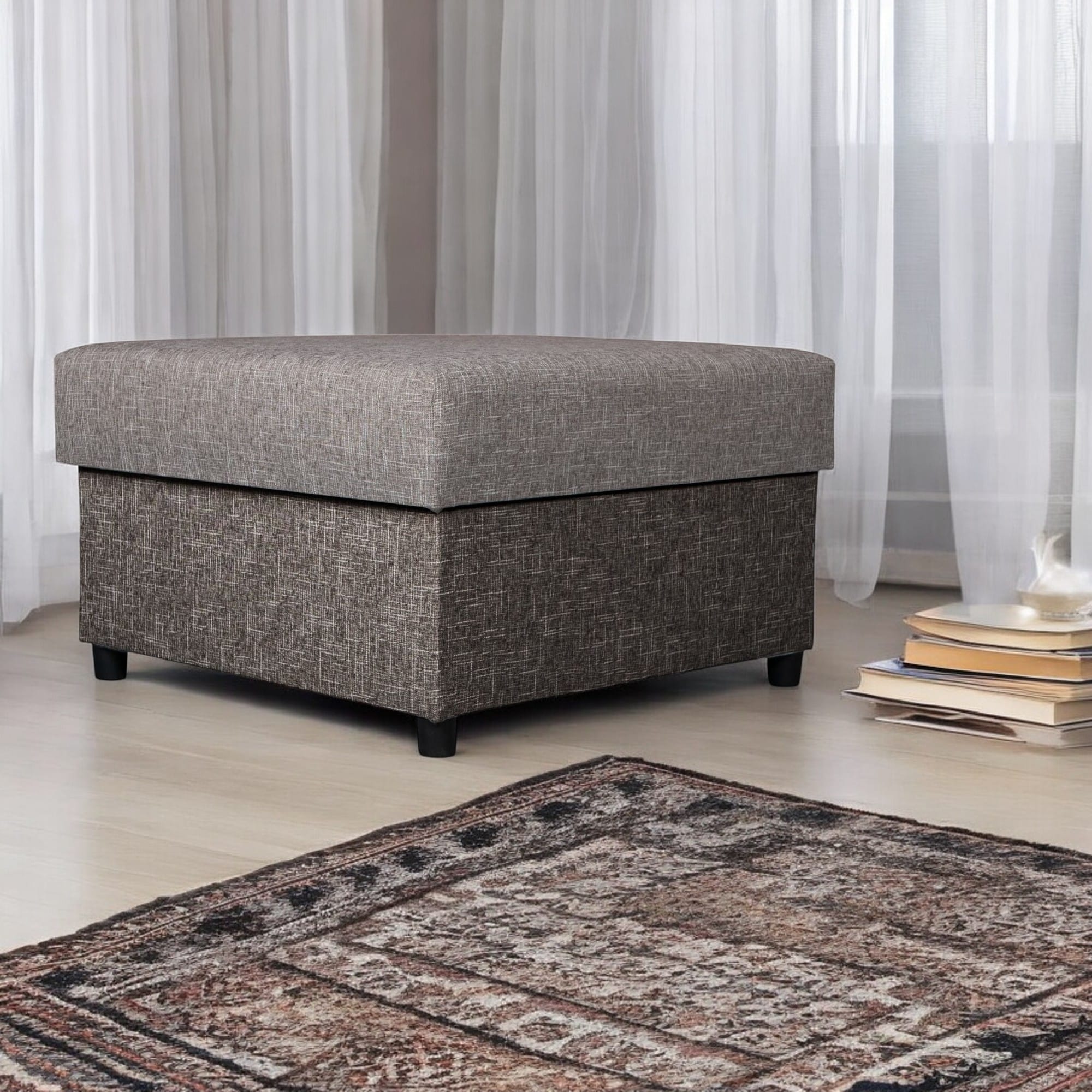 Poufs 70x70 Combination of light and dark beige - 1