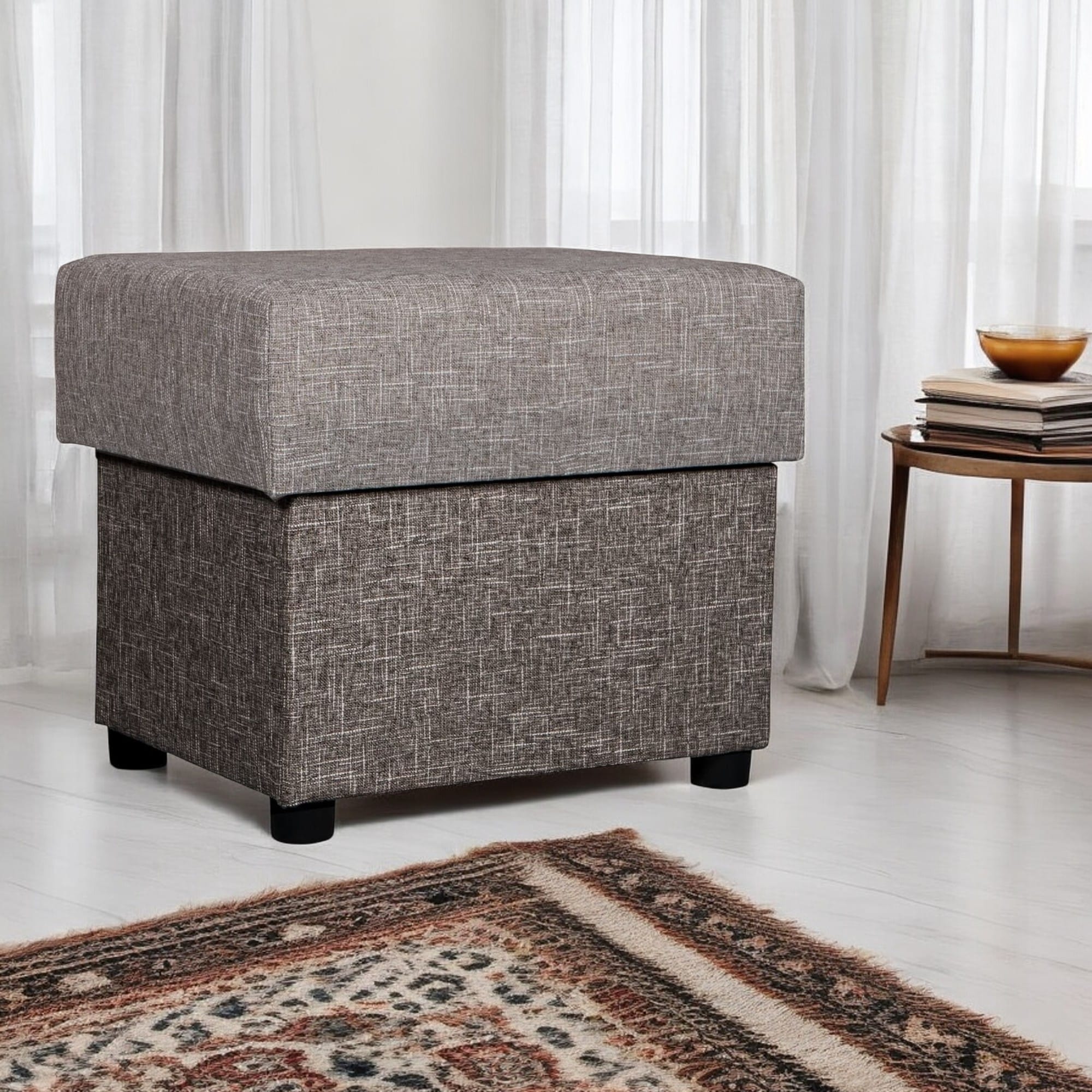 Pouf Tabit Combination of light and dark beige - 1