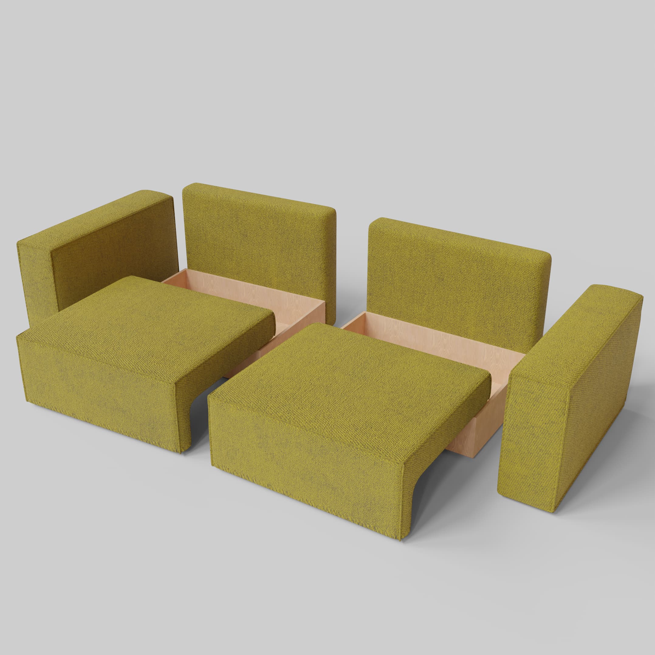 Moduļu divāns Ven n4 Mini Dzintara - 4