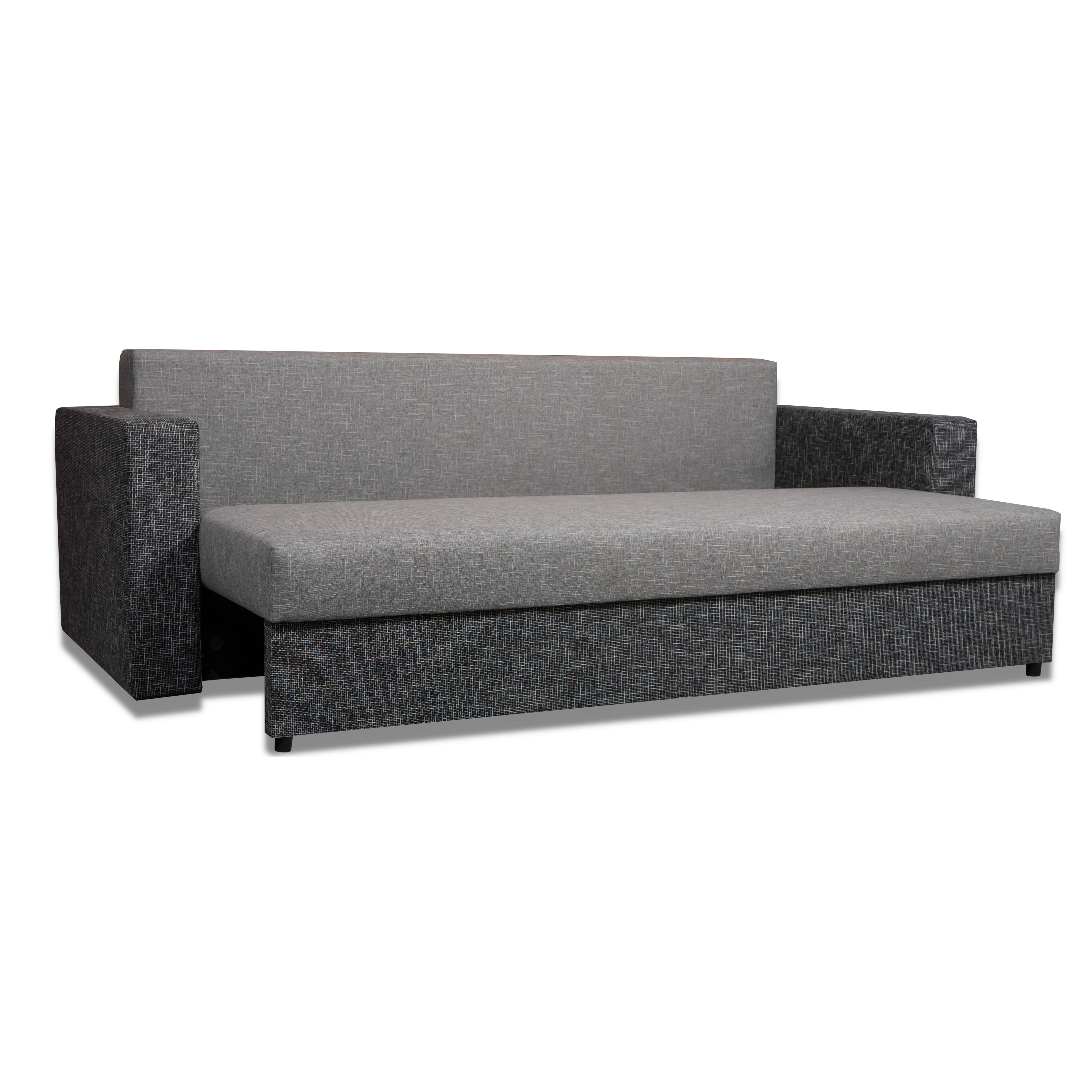 Dīvāns–Gulta Vuran Kombinēts gaišs+tumši pelēks XL (160cm) - 4