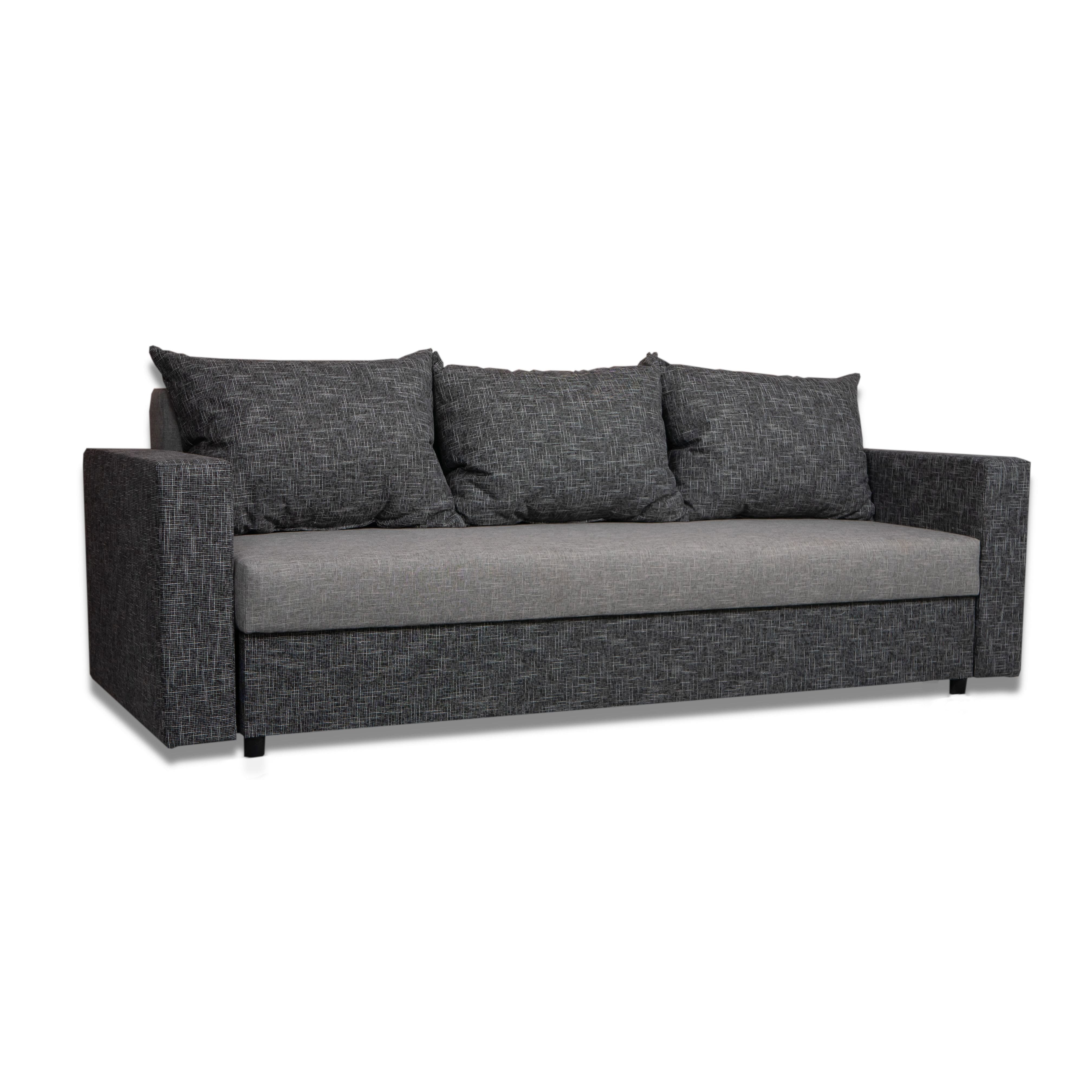 Dīvāns–Gulta Vuran Kombinēts gaišs+tumši pelēks XL (160cm) - 2