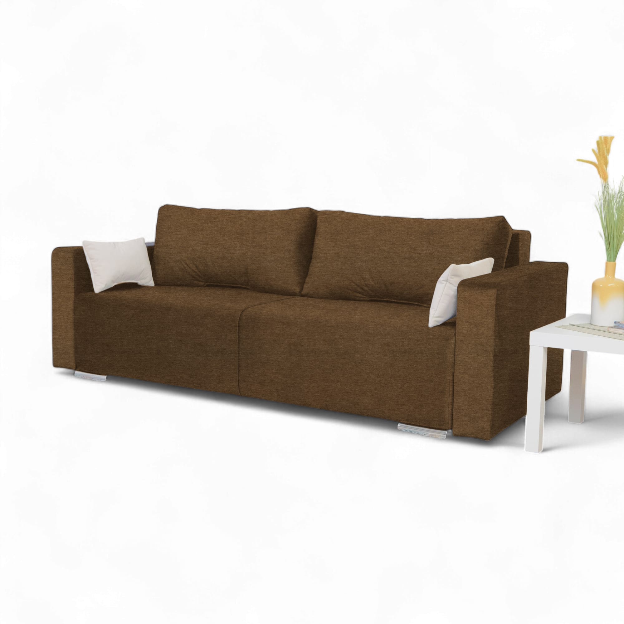 Dīvāns–Gulta Deka+ divans Brūns XL (160cm) - 2