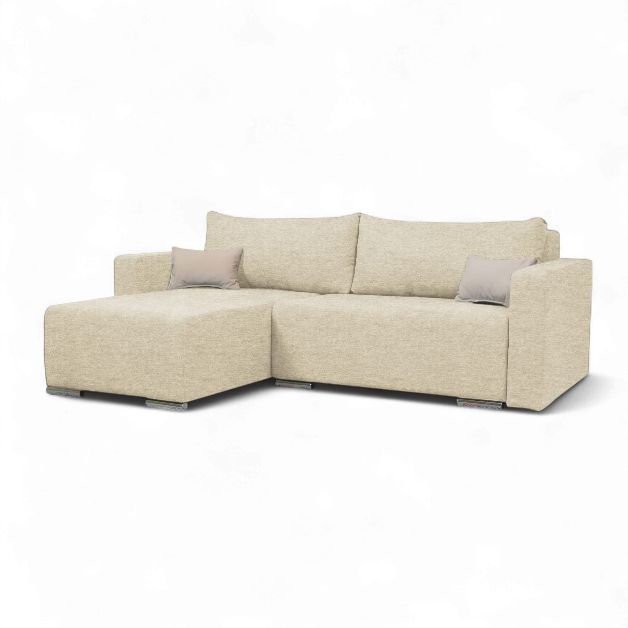 Stūra dīvāns Deka-Sturis+ Krēms XL (160cm) - 1