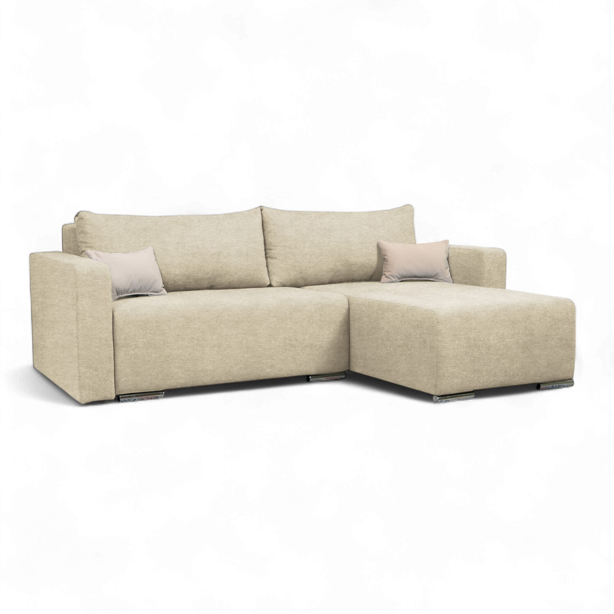 Stūra dīvāns Deka-Sturis+ Krēms XL (160cm) - 2