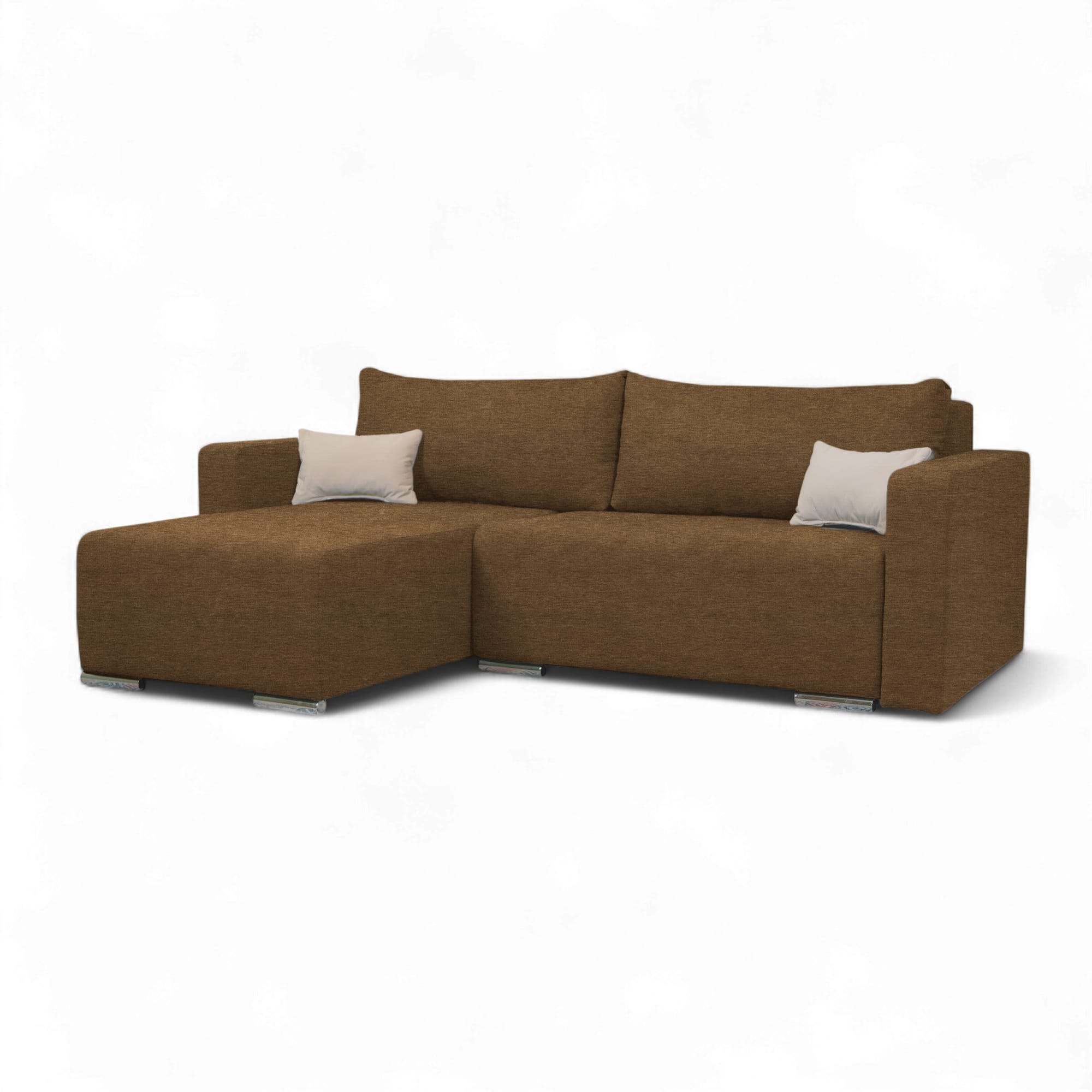 Stūra dīvāns Deka-Sturis+ Brūns XL (160cm) - 1