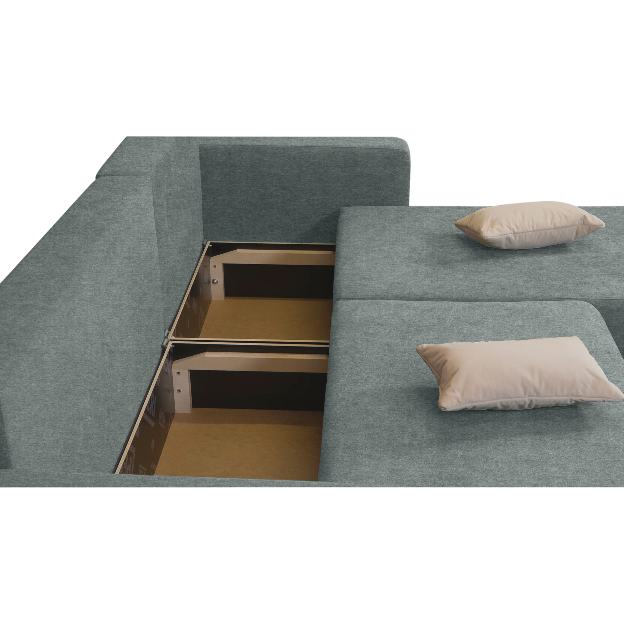 Stūra dīvāns Deka-Sturis+ Tumši pelēks XL (160cm) - 4