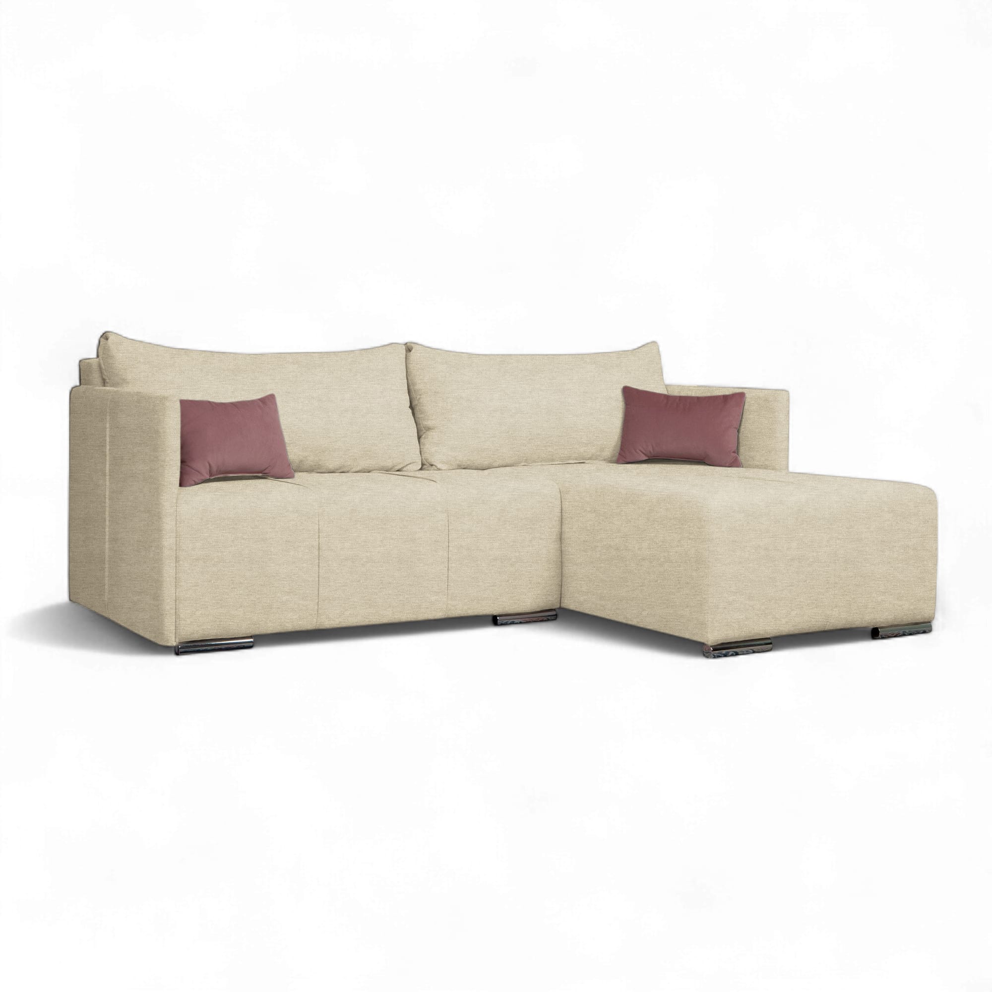 Stūra dīvāns Deka-Sturis Krēms XL (160cm) - 2