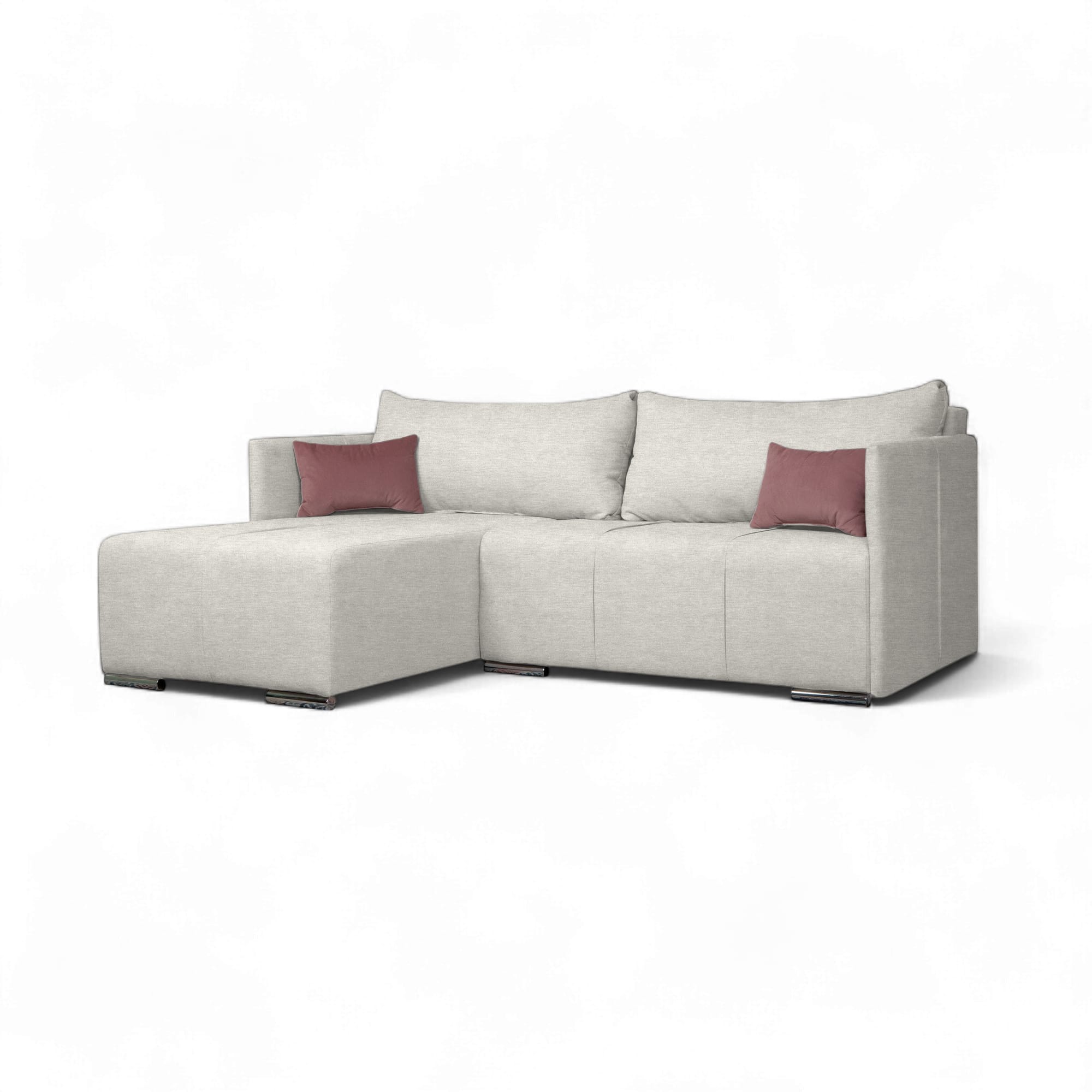 Stūra dīvāns Deka-Sturis Gaiši pelēka XL (160cm) - 1