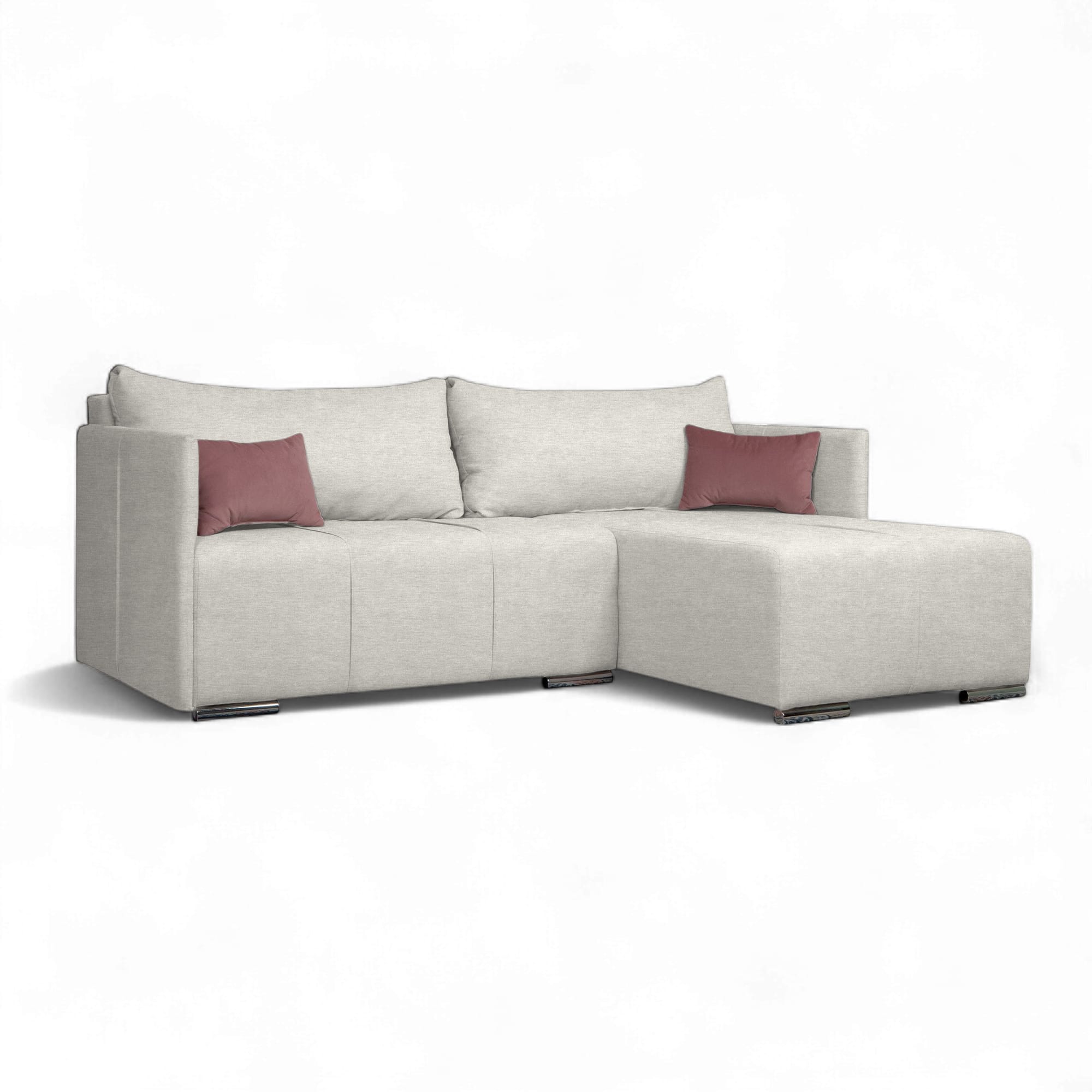 Stūra dīvāns Deka-Sturis Gaiši pelēka XL (160cm) - 2