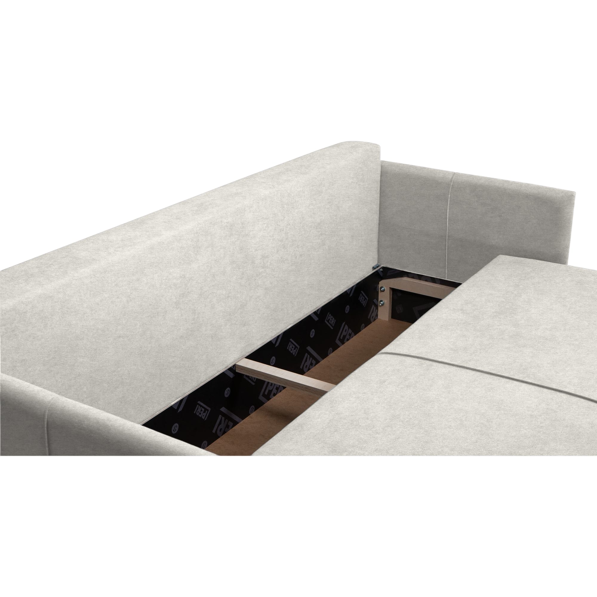 Dīvāns–Gulta Deka divans Gaiši pelēka XL (160cm) - 3