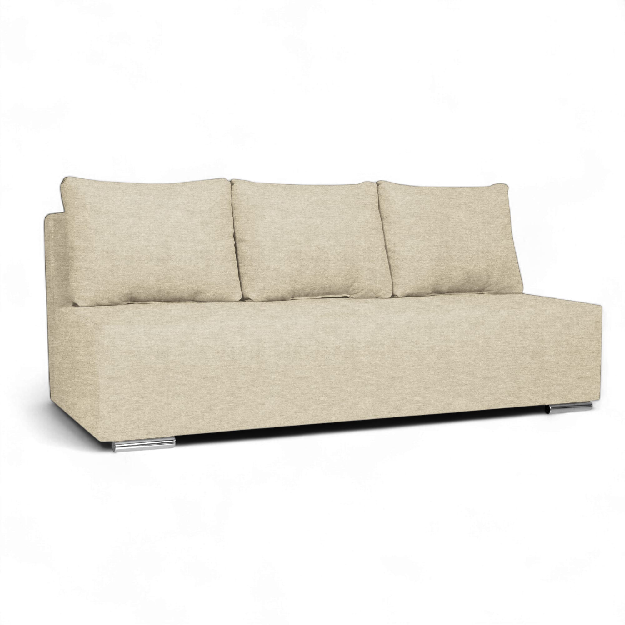 Dīvāns–Gulta Kvadrats Krēms XL (160cm) - 1