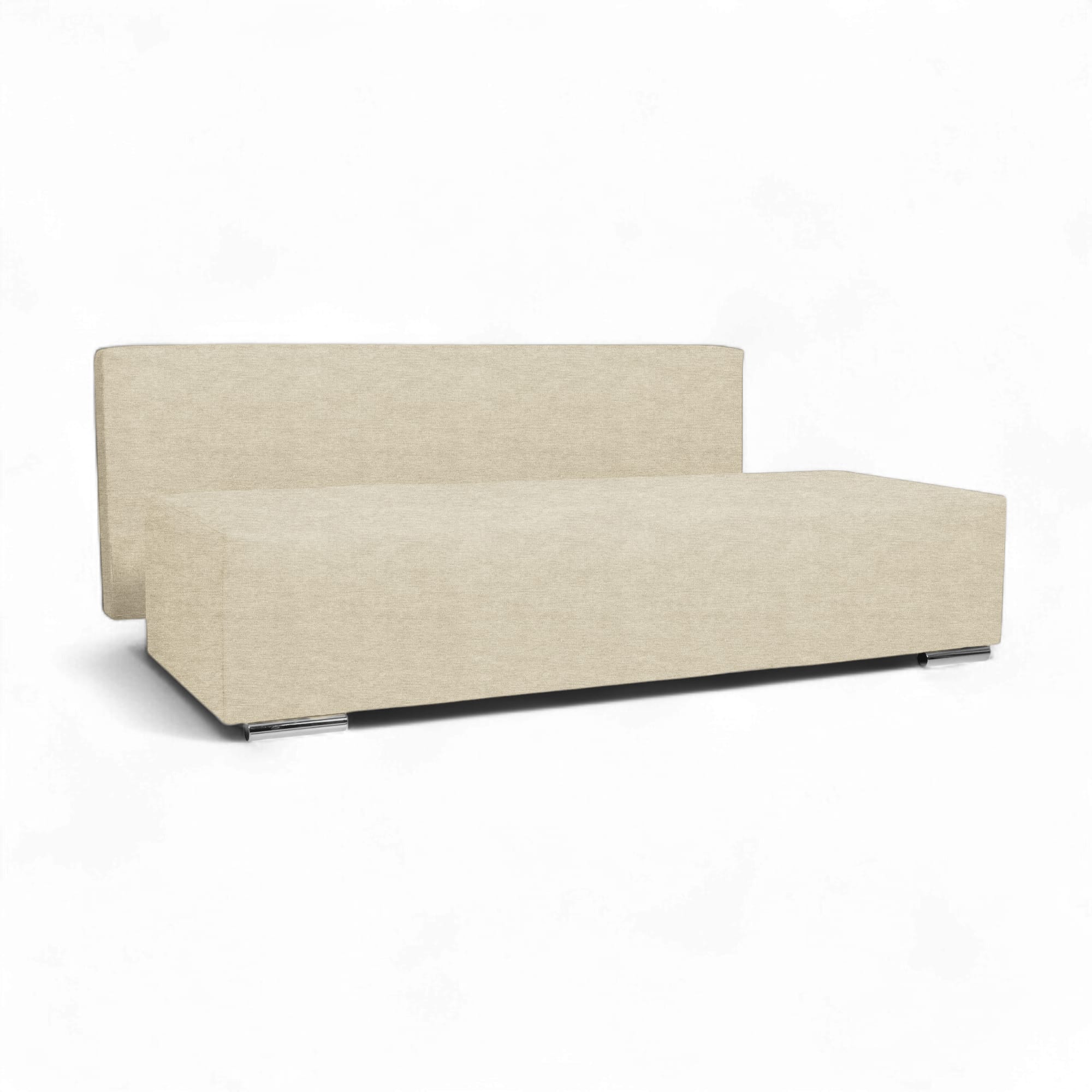 Dīvāns–Gulta Kvadrats Krēms XL (160cm) — foto 5