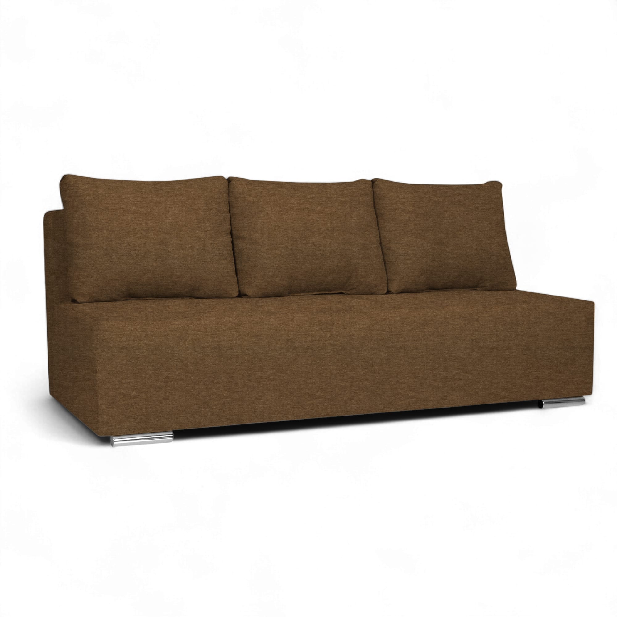 Dīvāns–Gulta Kvadrats Brūns XL (160cm) - 1