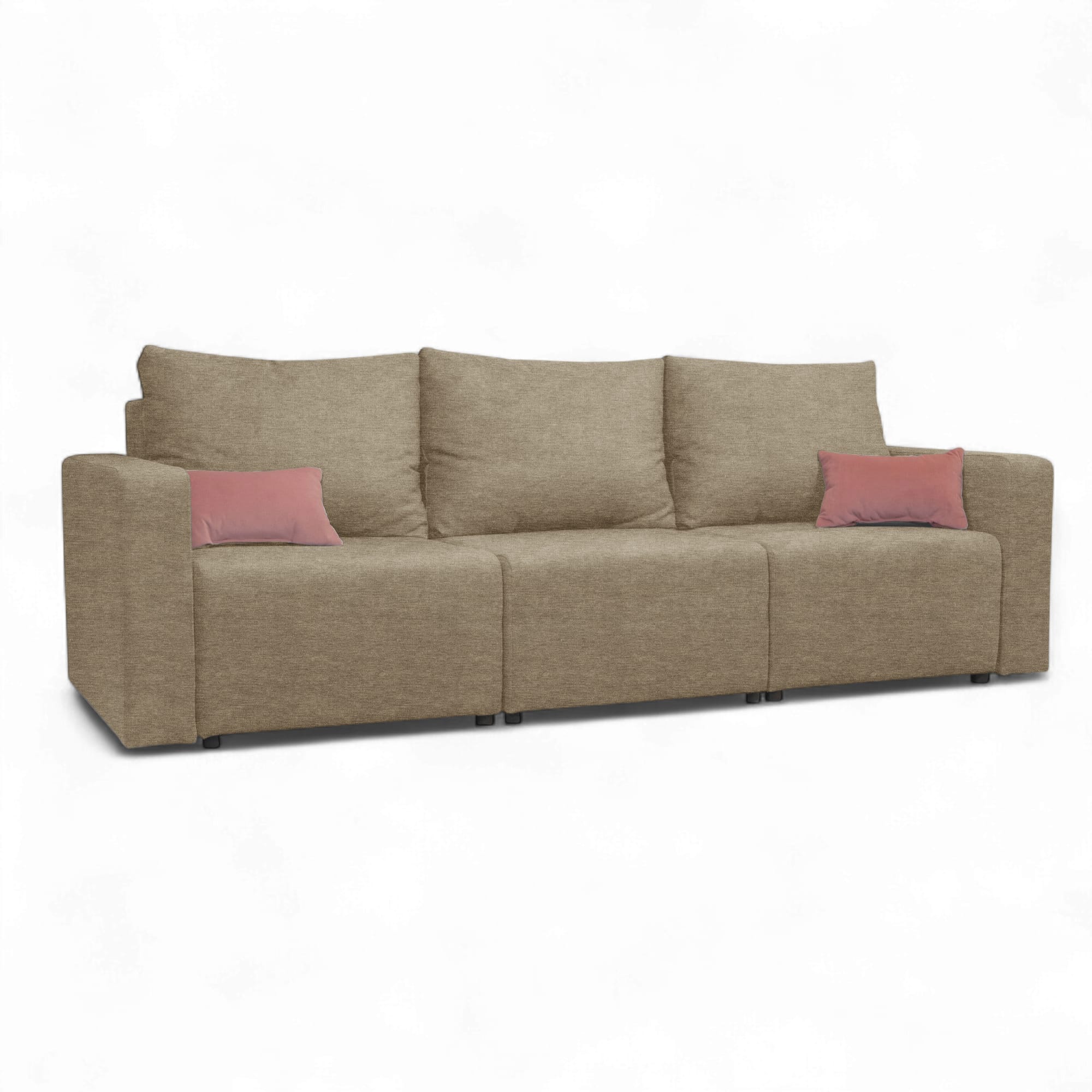 Moduļu dīvāns Modul 2400 Bēšs-pelēks XL (160cm) - 1