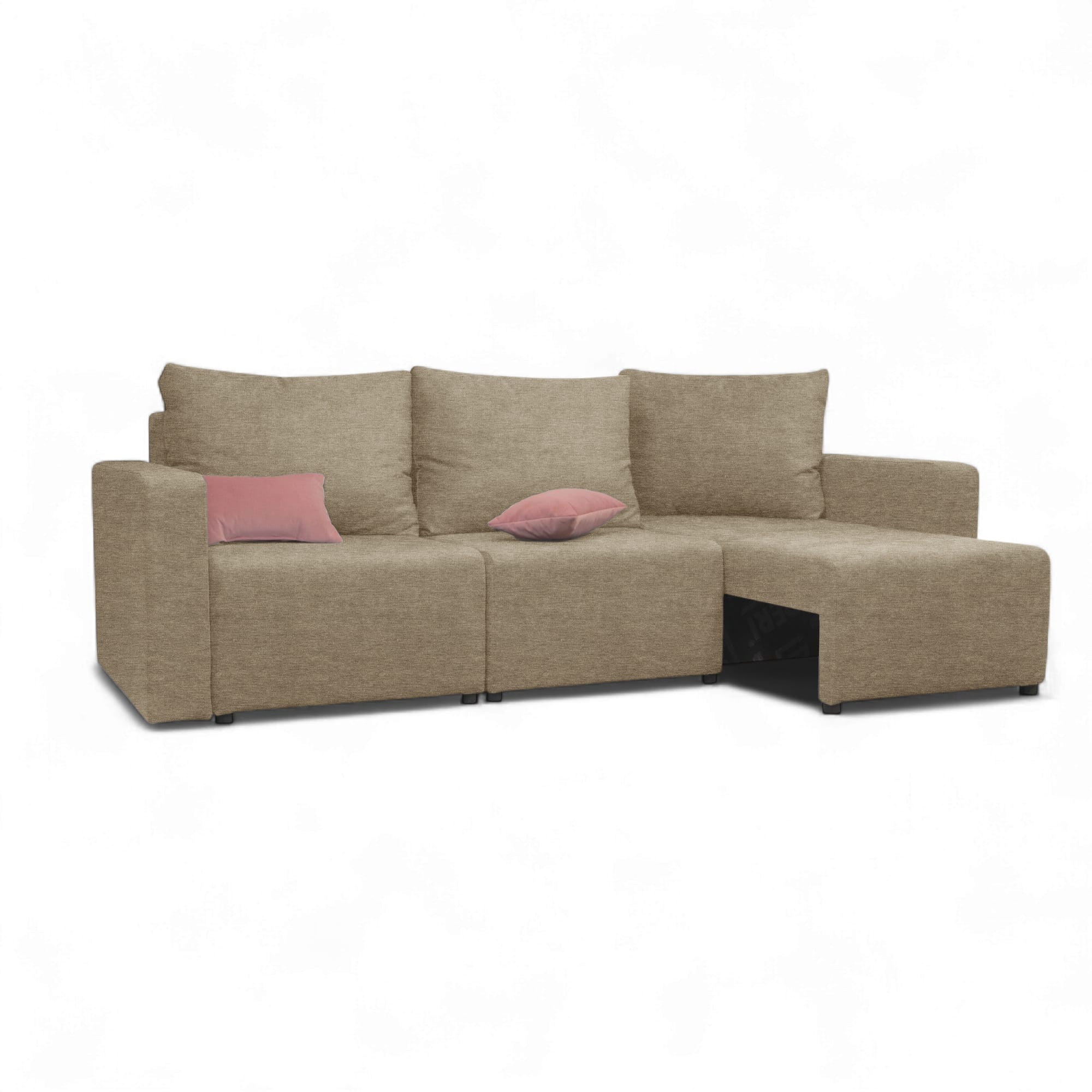 Moduļu dīvāns Modul 2400 Bēšs-pelēks XL (160cm) — foto 5
