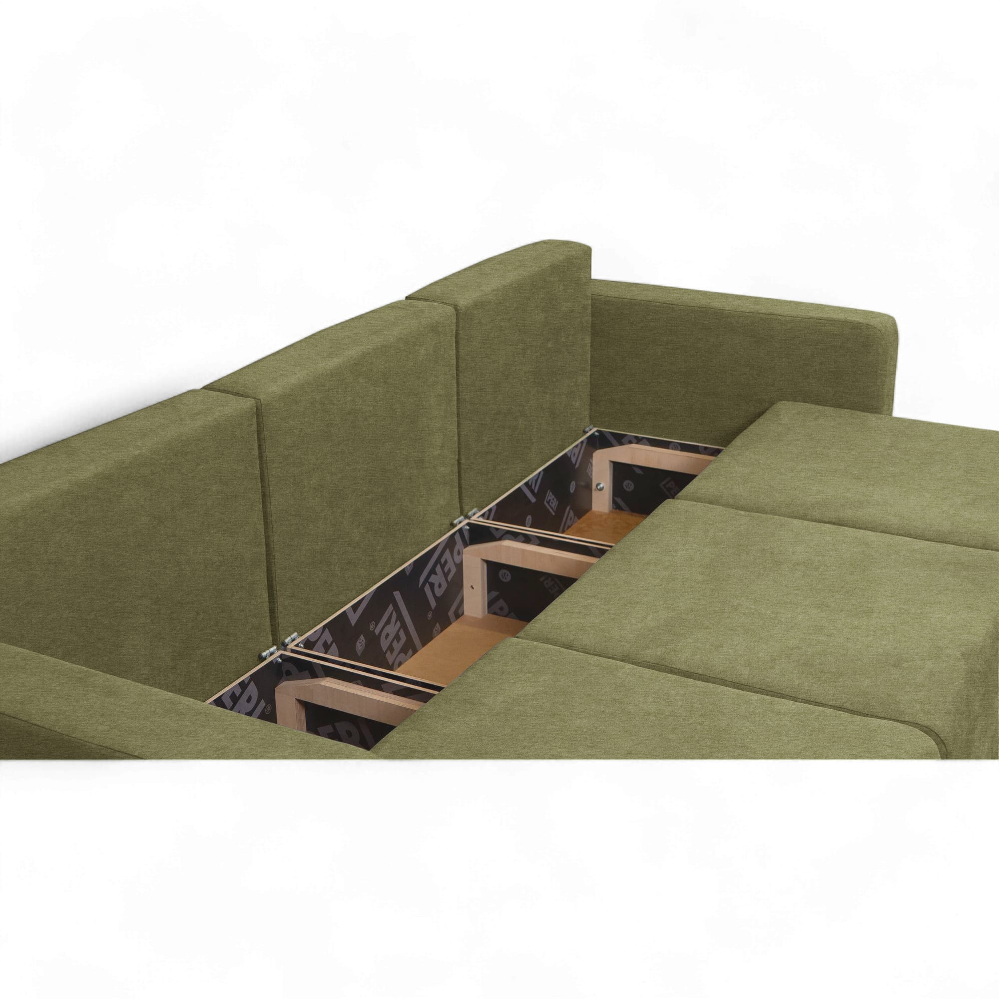 Moduļu dīvāns Modul 2400 Zaļš XL (160cm) - 4